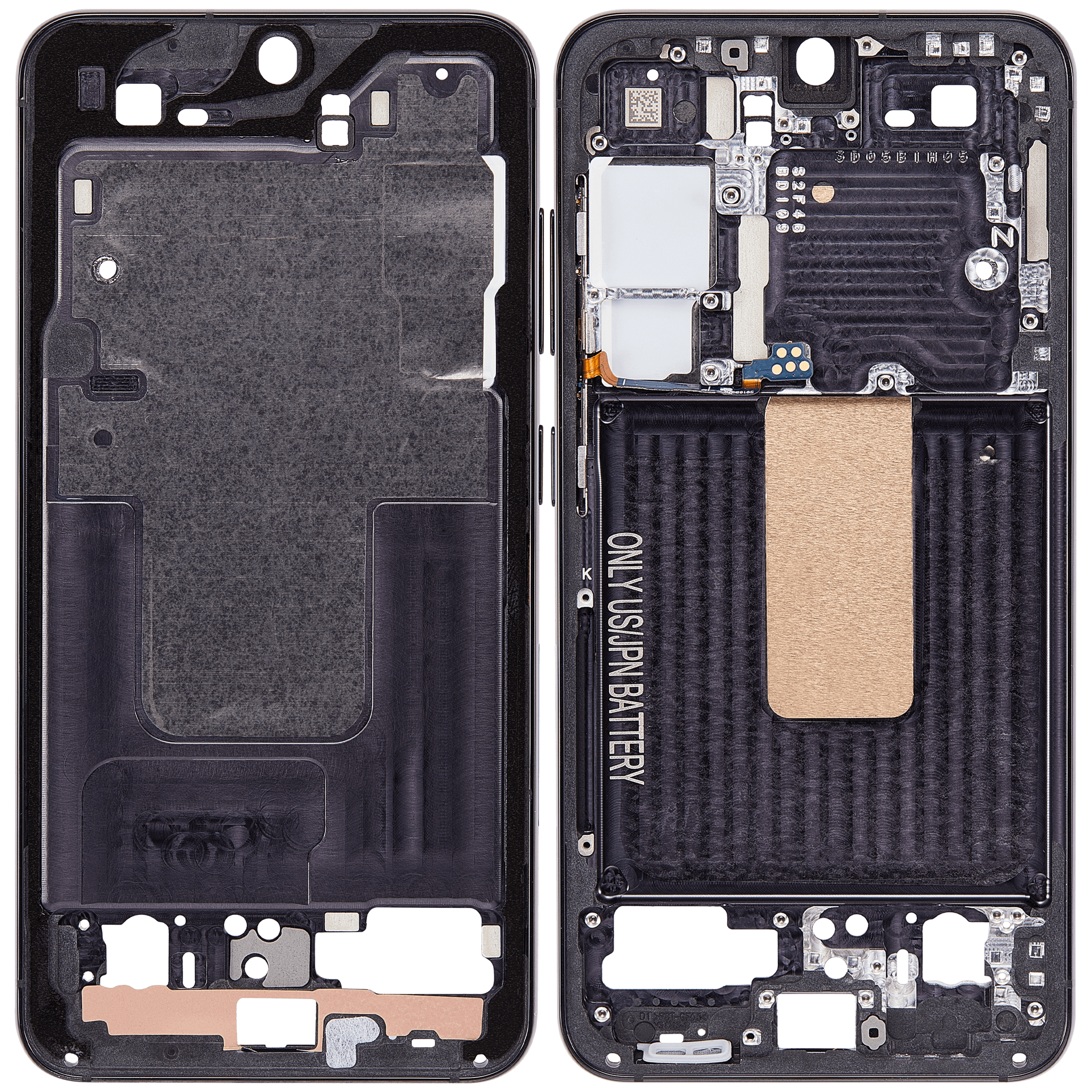Mittelrahmen für Samsung Galaxy S23 5G (US & International Version) (Phantom Black) – Bild 2