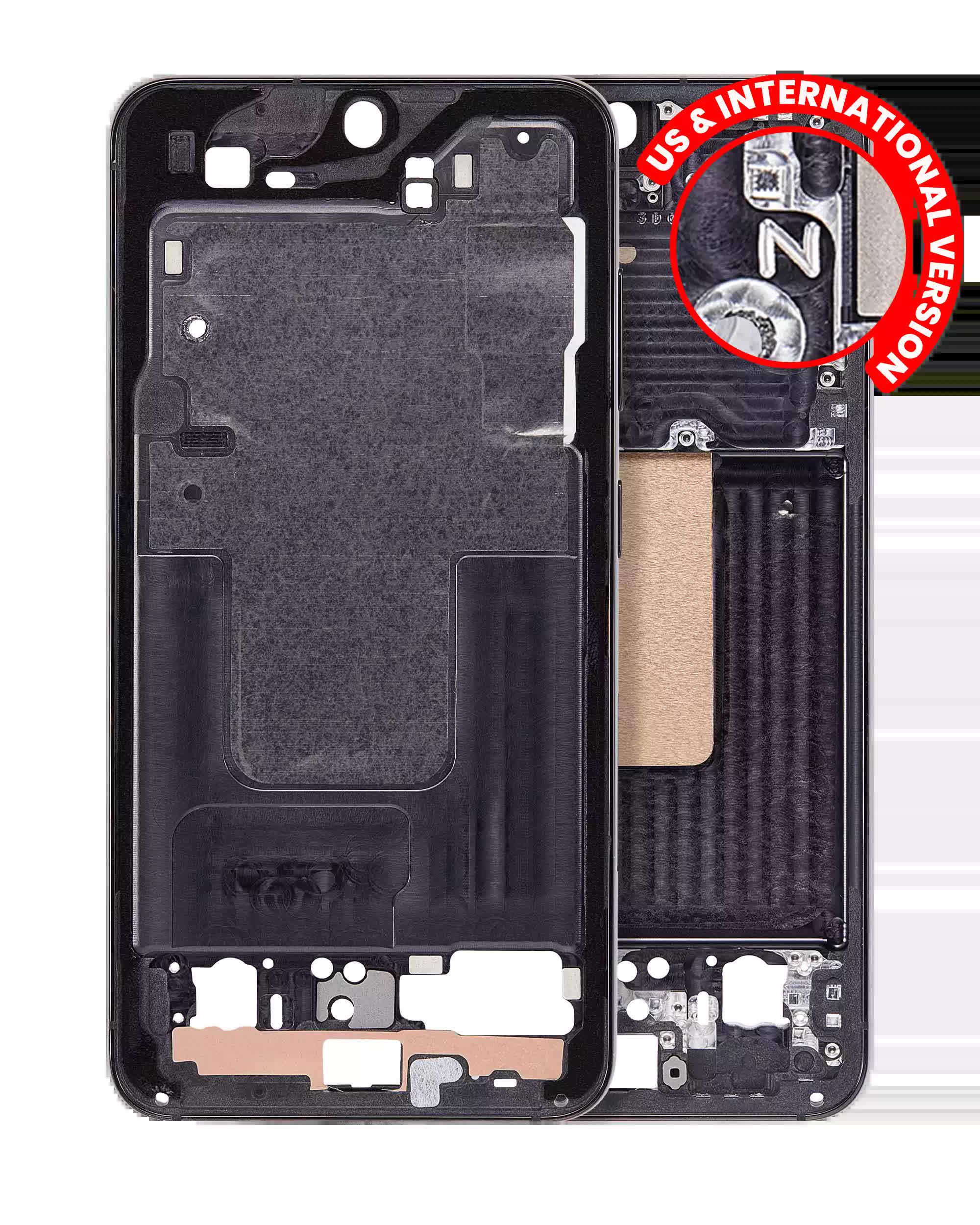 Mittelrahmen für Samsung Galaxy S23 5G (US & International Version) (Phantom Black)