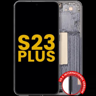 OLED Display mit Rahmen für Samsung Galaxy S23 Plus 5G (US & International) (professionell aufgearbeitet) (Green (Grün))