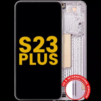 OLED Display mit Rahmen für Samsung Galaxy S23 Plus 5G (US & International) (professionell aufgearbeitet) (Lavender)