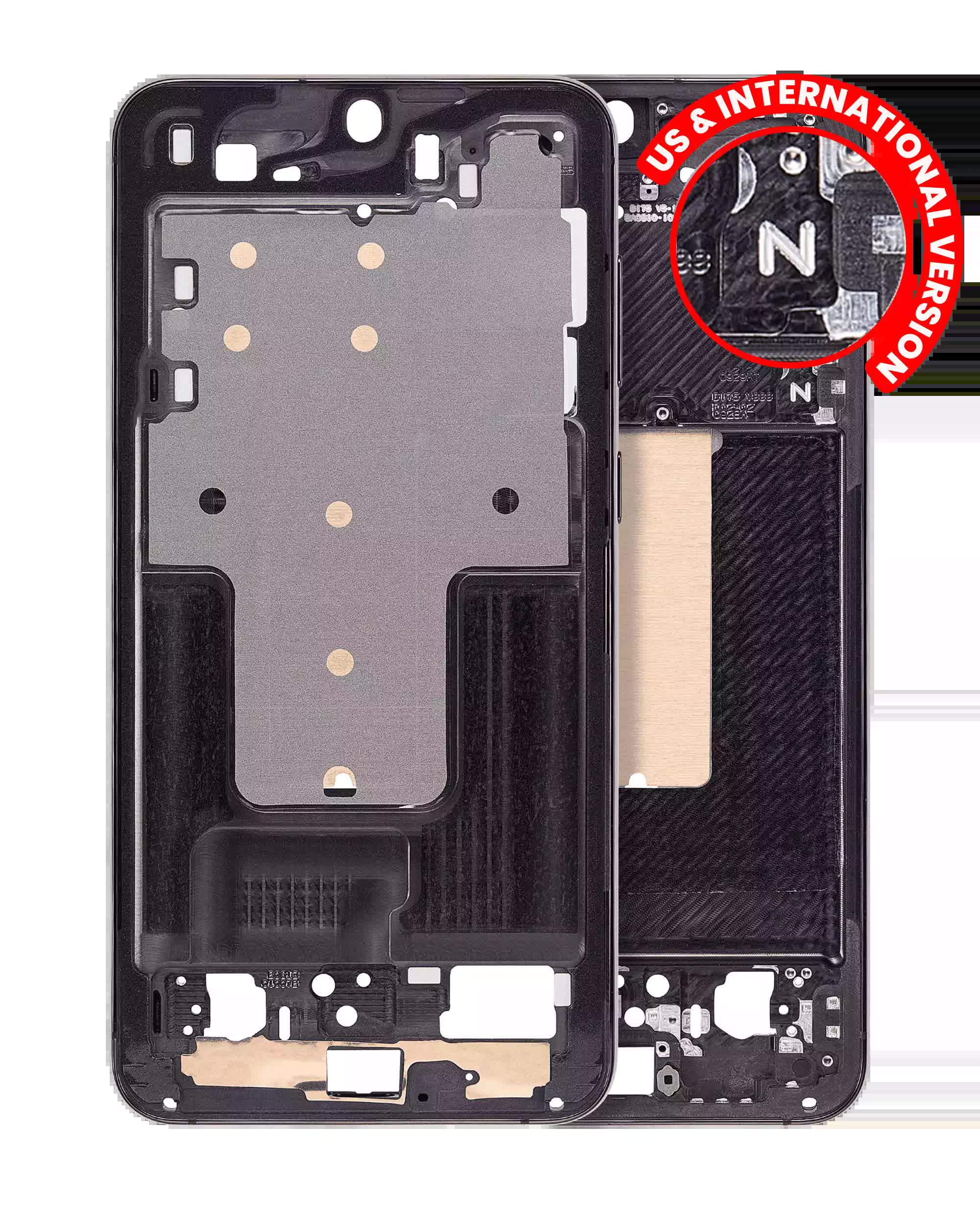 Mittelrahmen für Samsung Galaxy S23 Plus 5G (US & International Version) (Phantom Black)