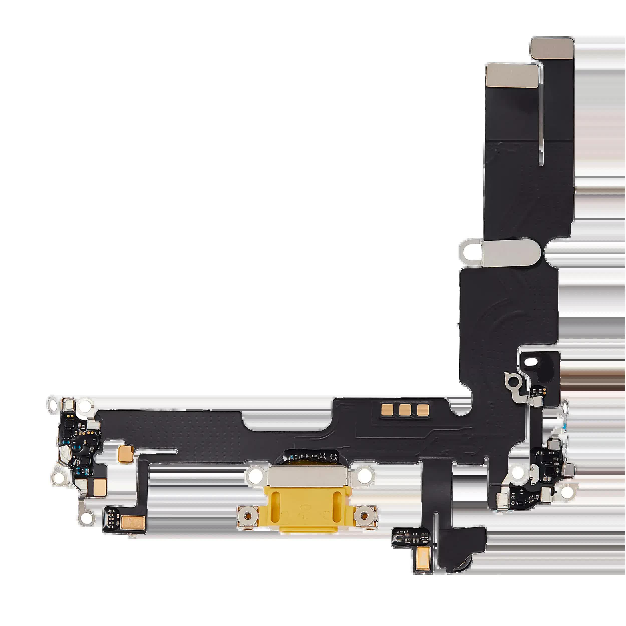 Ladebuchse Flexkabel für iPhone 14 Plus (Aftermarket Plus) (Yellow)