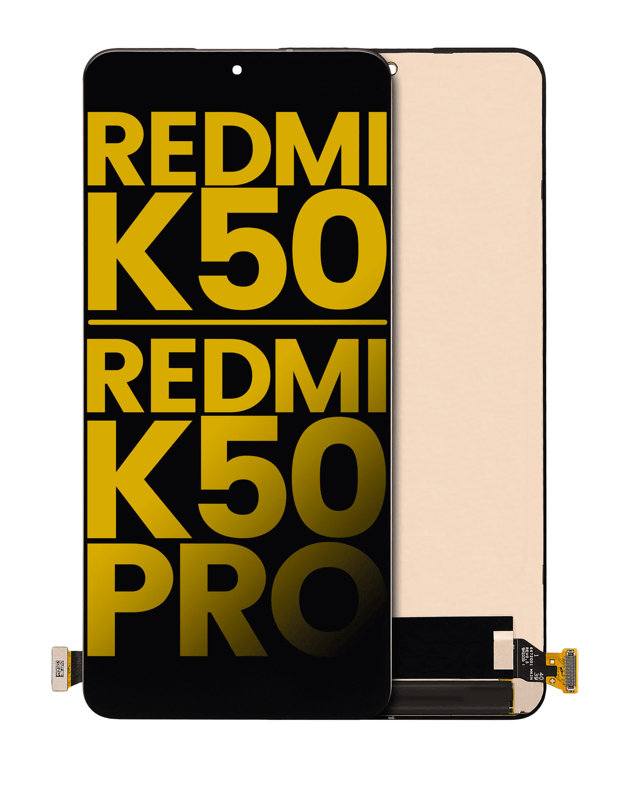 OLED Display ohne Rahmen für Xiaomi Redmi K50 / K50 Pro (professionell aufgearbeitet)