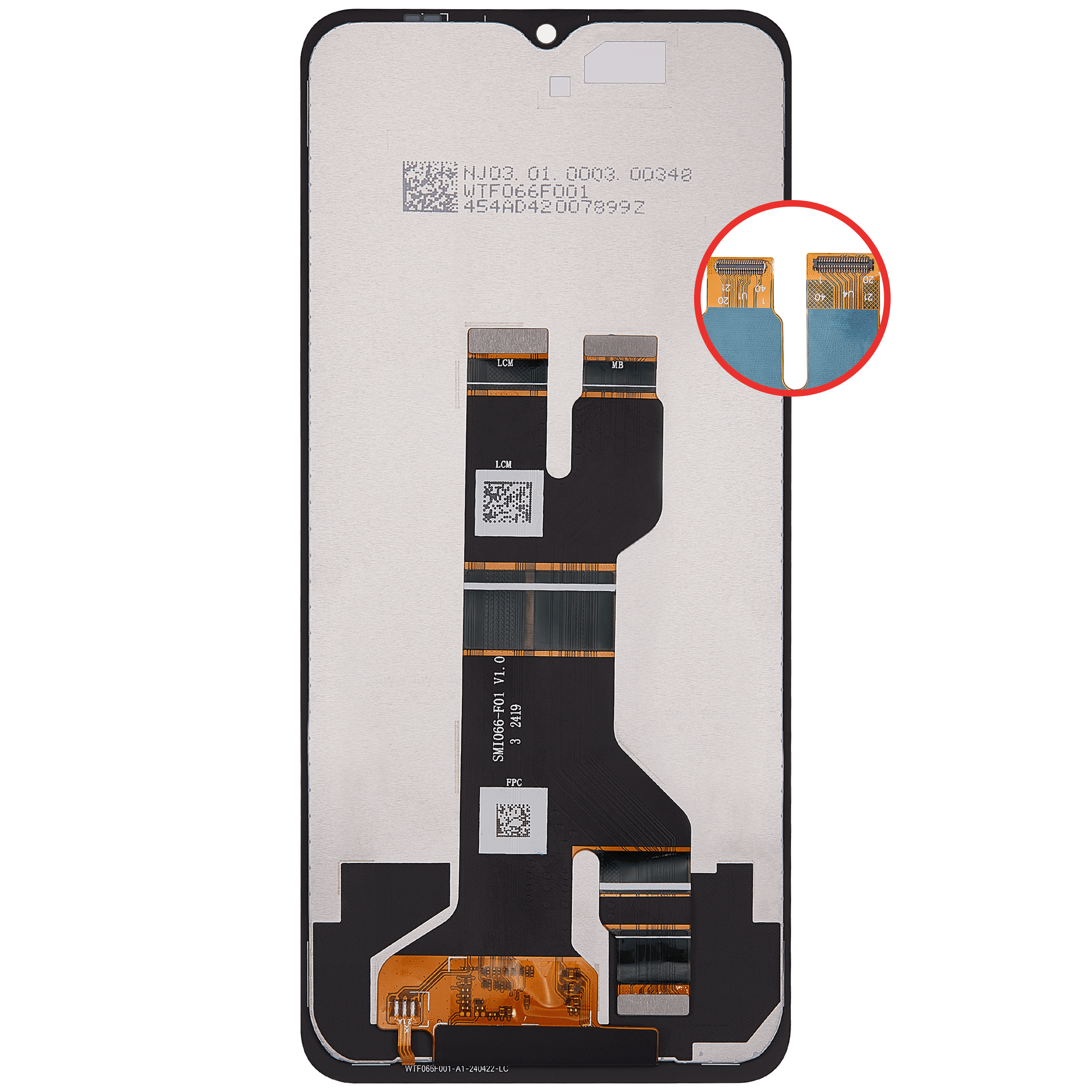 LCD Display ohne Rahmen für T-Mobile Revvl 7 / T Phone 2 5G (professionell aufgearbeitet) – Bild 4
