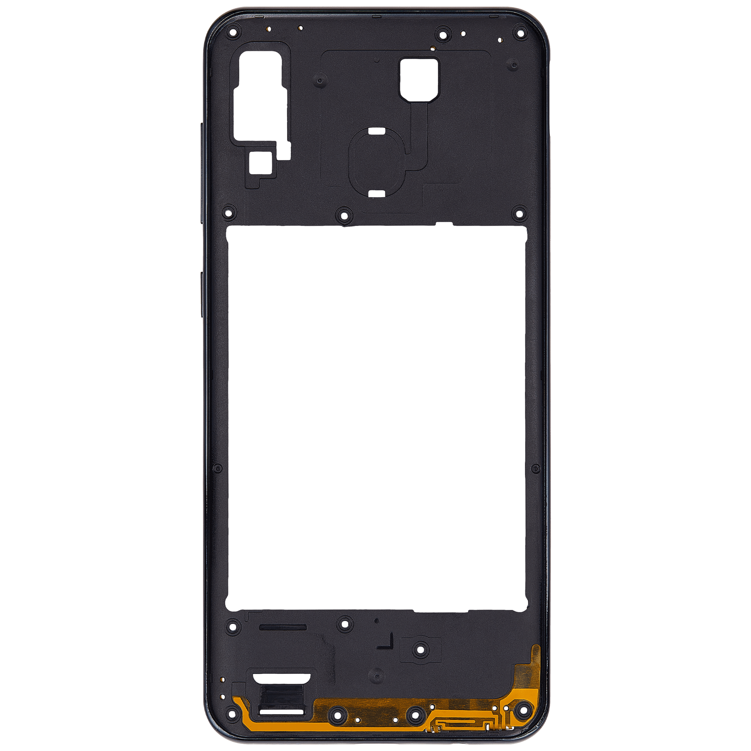 Mittelrahmen für Samsung Galaxy A30 (A305 / 2019) (Aftermarket Plus) (Black (Schwarz)) – Bild 3