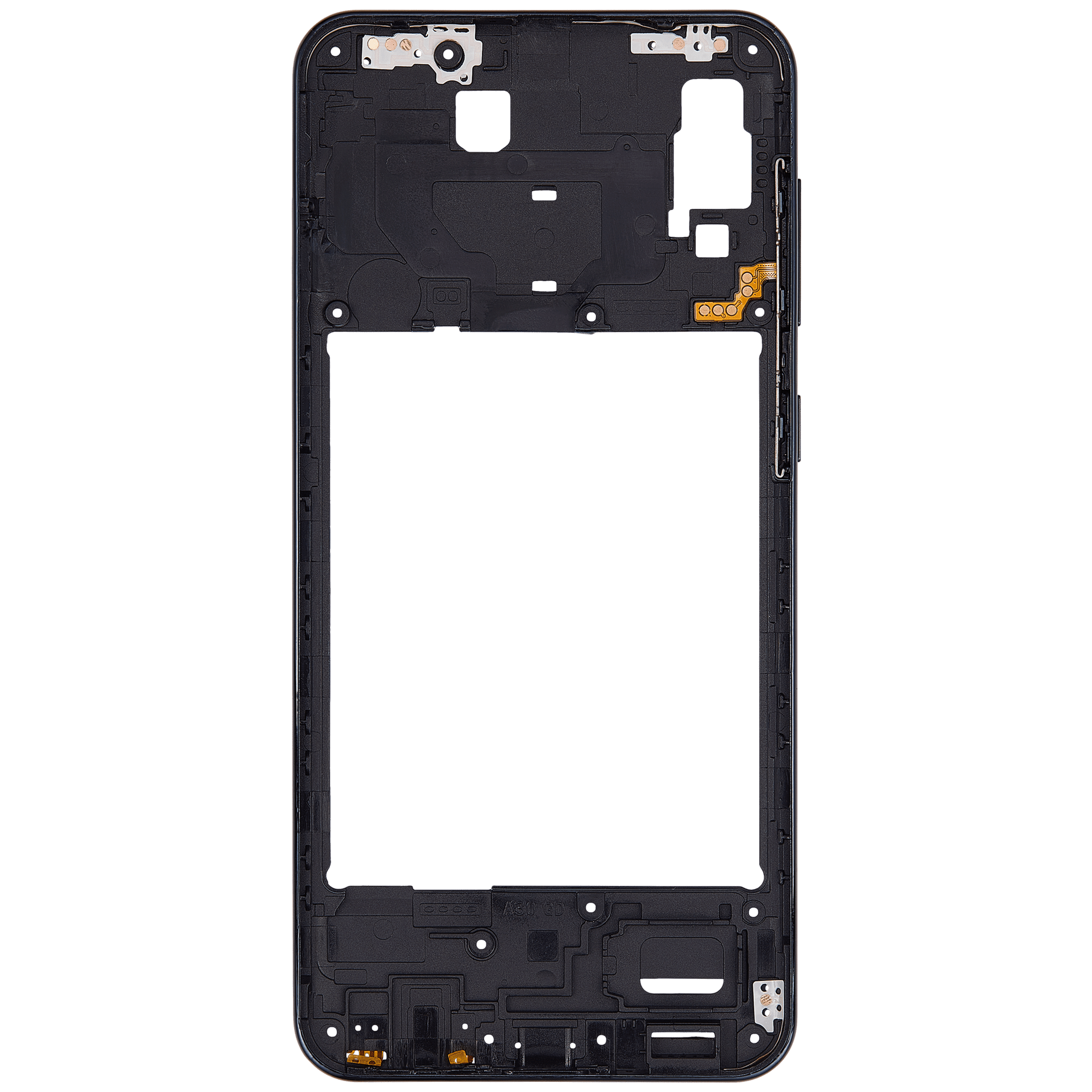 Mittelrahmen für Samsung Galaxy A30 (A305 / 2019) (Aftermarket Plus) (Black (Schwarz)) – Bild 4