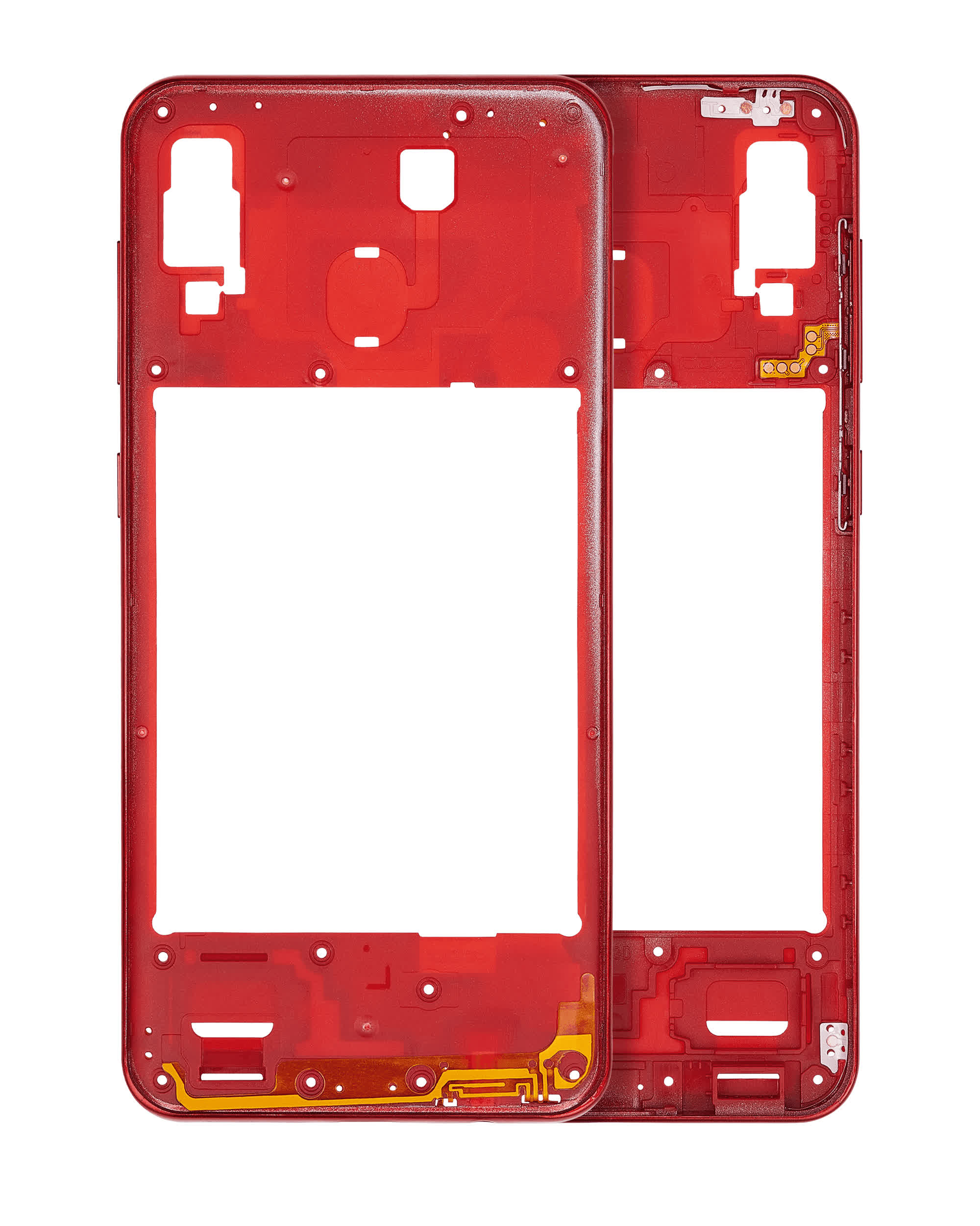 Mittelrahmen für Samsung Galaxy A30 (A305 / 2019) (Aftermarket Plus) (Red (Rot))