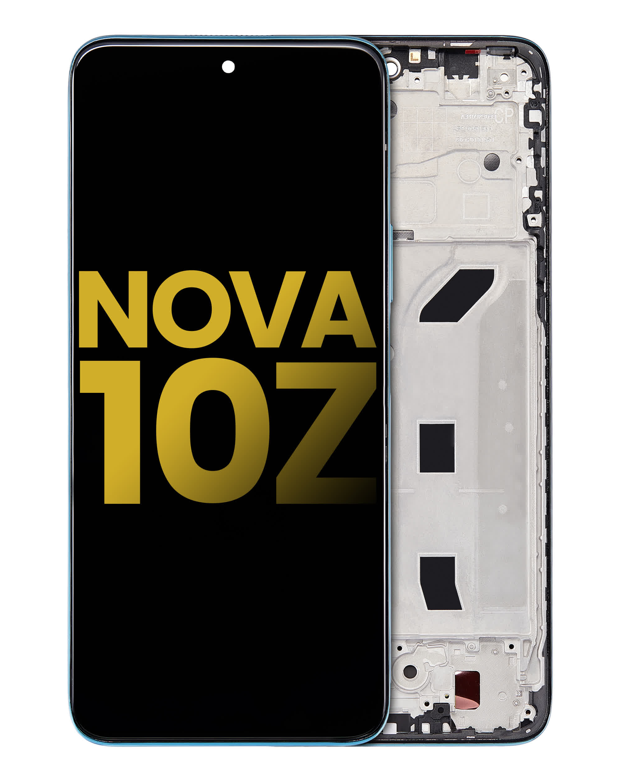 LCD Display mit Rahmen für Huawei Nova 10z (professionell aufgearbeitet) (Green (Grün))