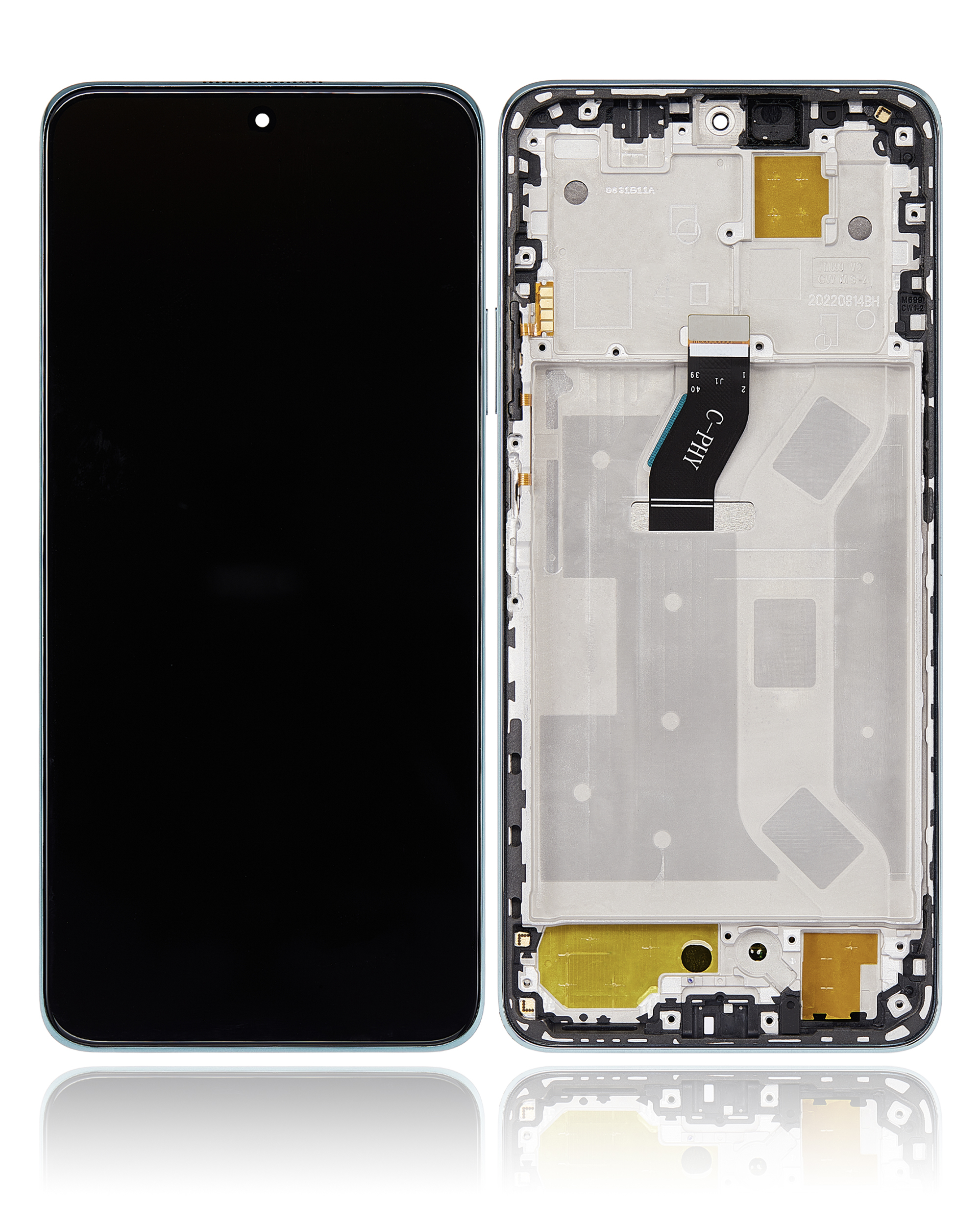 LCD Display mit Rahmen für Huawei Nova Y90 / Enjoy 50 Pro (professionell aufgearbeitet) (Emerald Green) – Bild 2