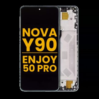 LCD Display mit Rahmen für Huawei Nova Y90 / Enjoy 50 Pro (professionell aufgearbeitet) (Emerald Green)