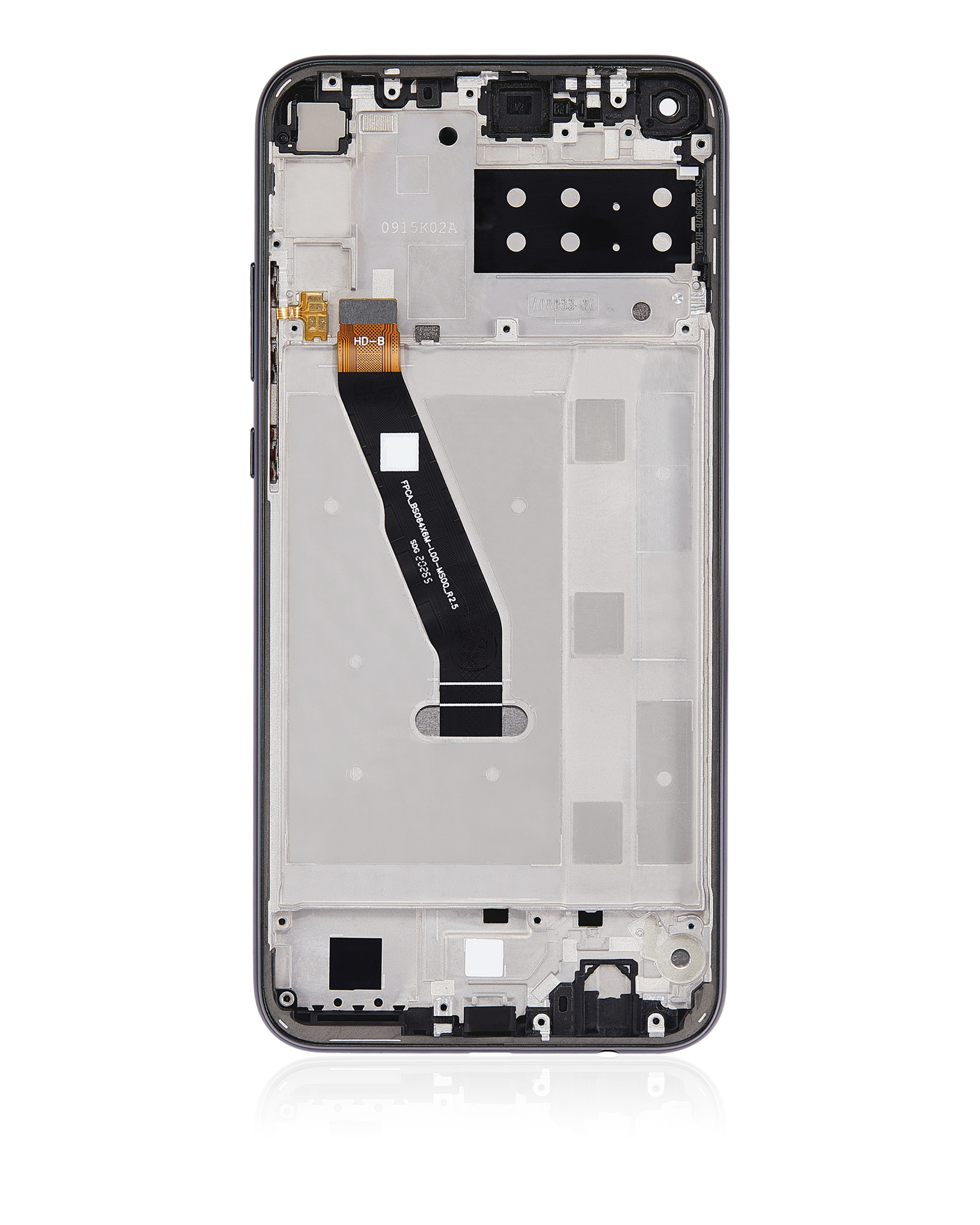 LCD Display mit Rahmen für Huawei P40 lite E / Enjoy 10 / Honor 9C / Honor Play 3 (professionell aufgearbeitet) (Midnight Black (Schwarz)) – Bild 4