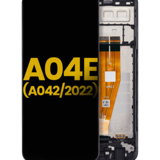 LCD Display mit Rahmen für Samsung Galaxy A04E (A042 / 2022) (professionell aufgearbeitet)