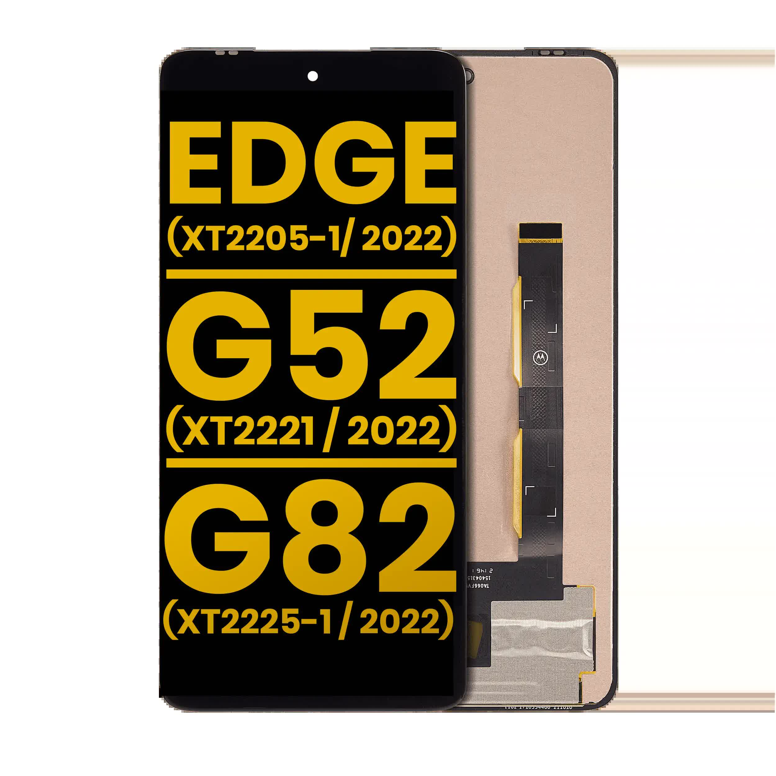OLED Display ohne Rahmen für Motorola Moto Edge (XT2205-1/ 2022) / G52 (XT2221 / 2022) / G82 5G (XT2225-1 / 2022) (professionell aufgearbeitet)