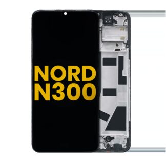 LCD Display mit Rahmen für OnePlus Nord N300 5G (professionell aufgearbeitet)