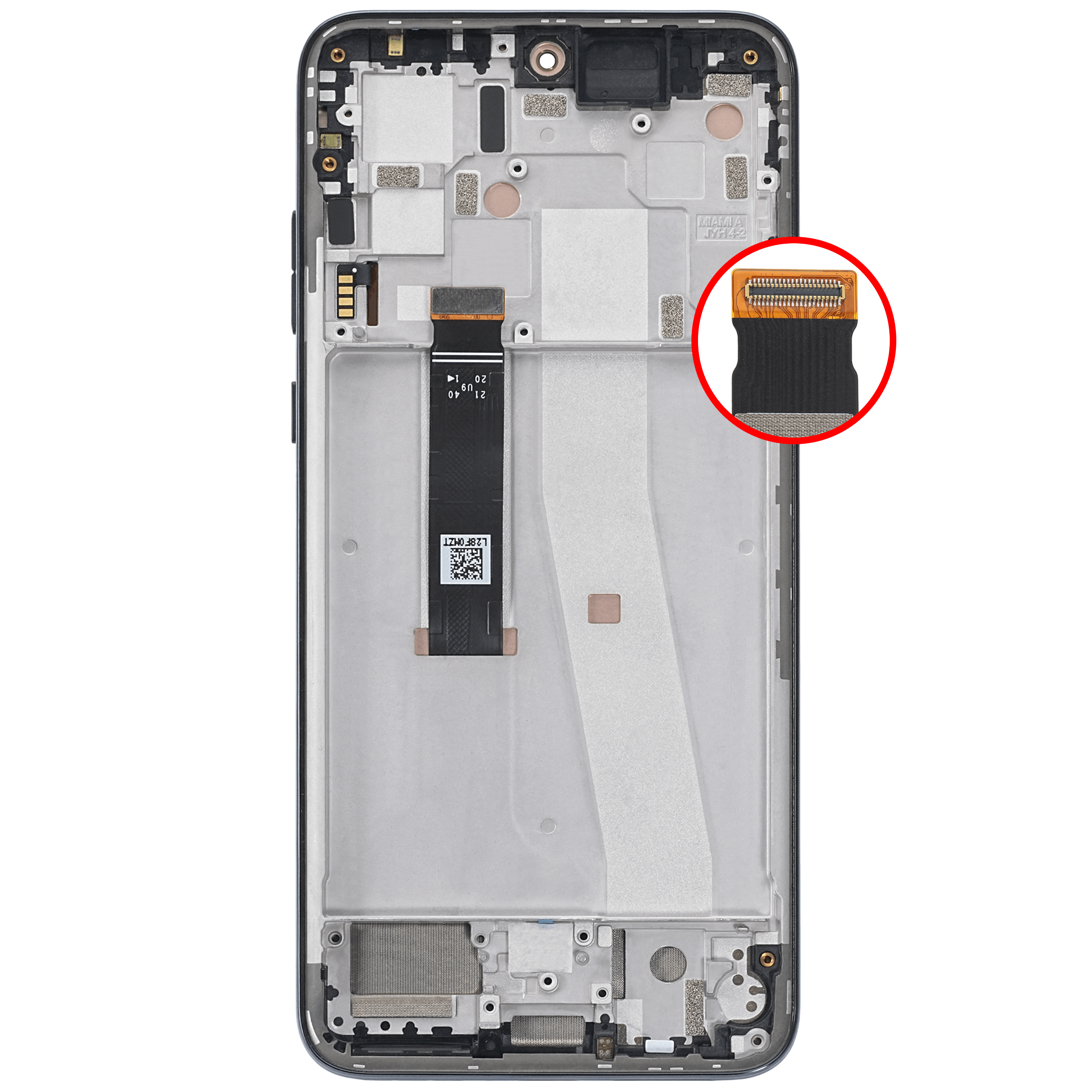 OLED Display mit Rahmen für Motorola Edge 30 Neo (XT2245-1 / 2022) (professionell aufgearbeitet) (Black Onyx) – Bild 4