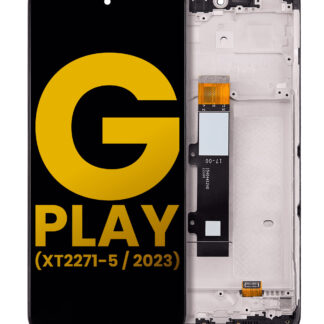 LCD Display mit Rahmen für Motorola Moto G Play (XT2271 / 2023) (professionell aufgearbeitet)