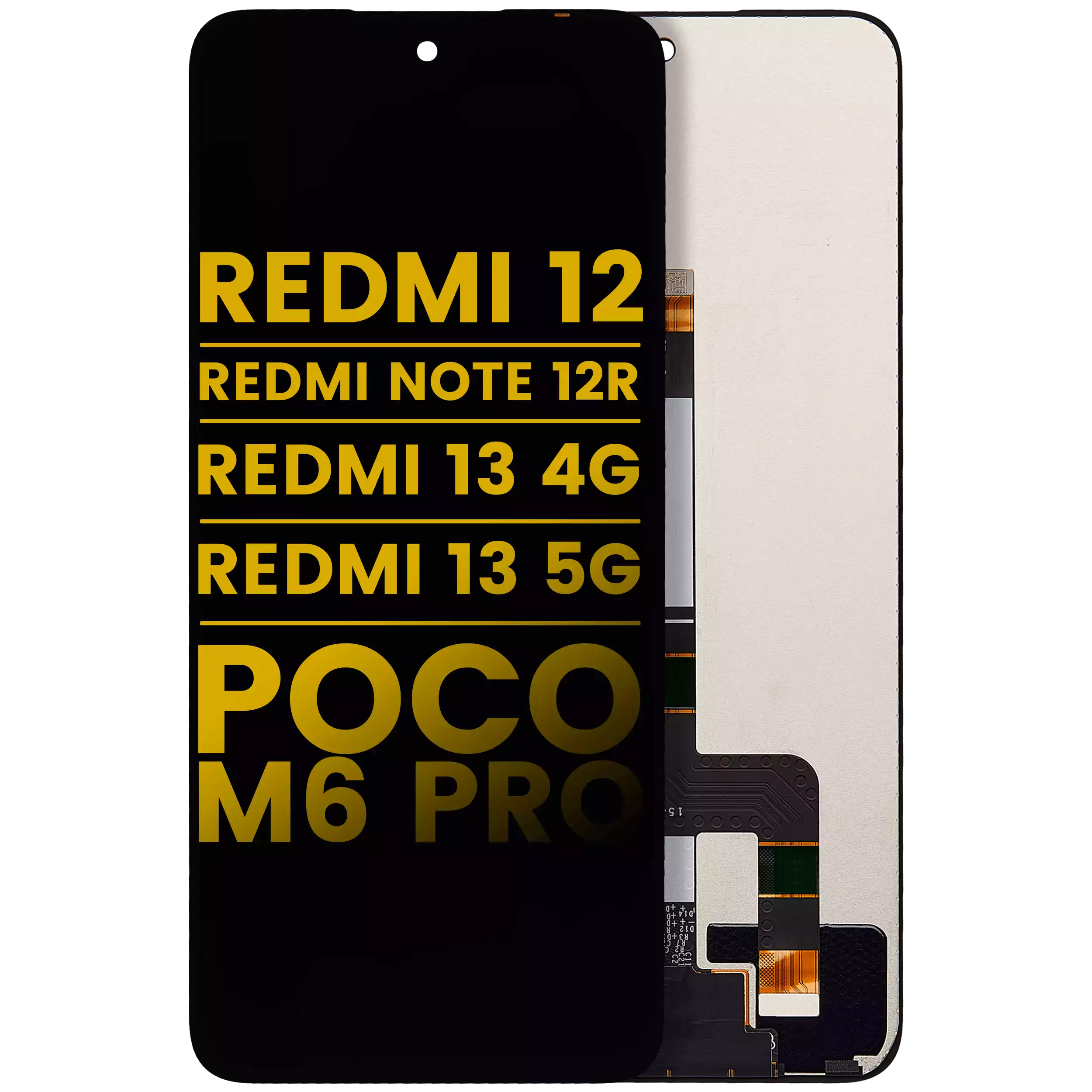 LCD Display ohne Rahmen für Xiaomi Redmi 12 4G / Redmi 12 5G /Redmi 13 4G / Redmi 13 5G / Redmi Note 12R / Poco M6 Pro (professionell aufgearbeitet) (Al – Bild 3