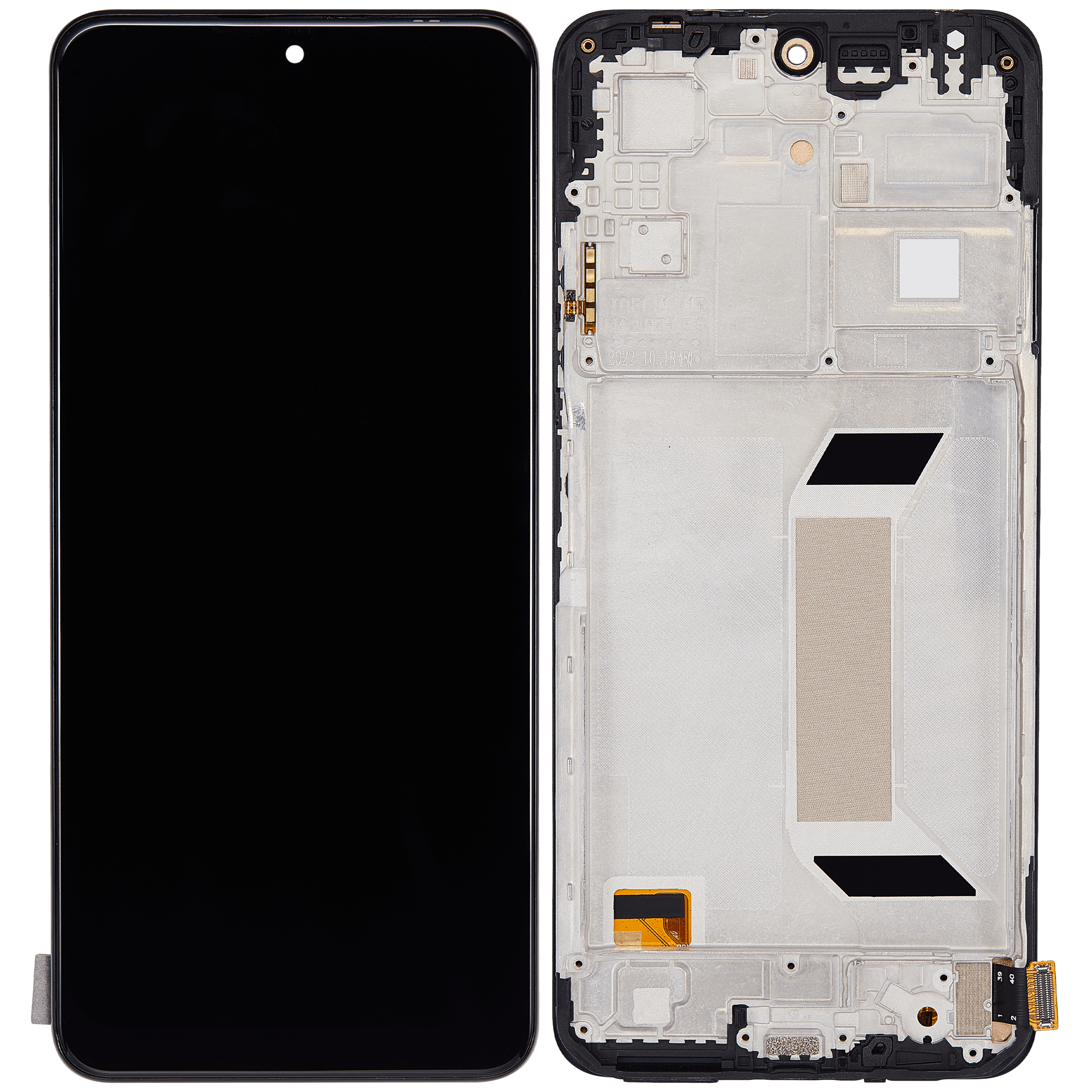 LCD Display mit Rahmen für Xiaomi Redmi Note 12 5G / Poco X5 (Aftermarket: Incell) – Bild 2