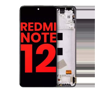 OLED Display mit Rahmen für Xiaomi Redmi Note 12 4G (Aftermarket Plus)