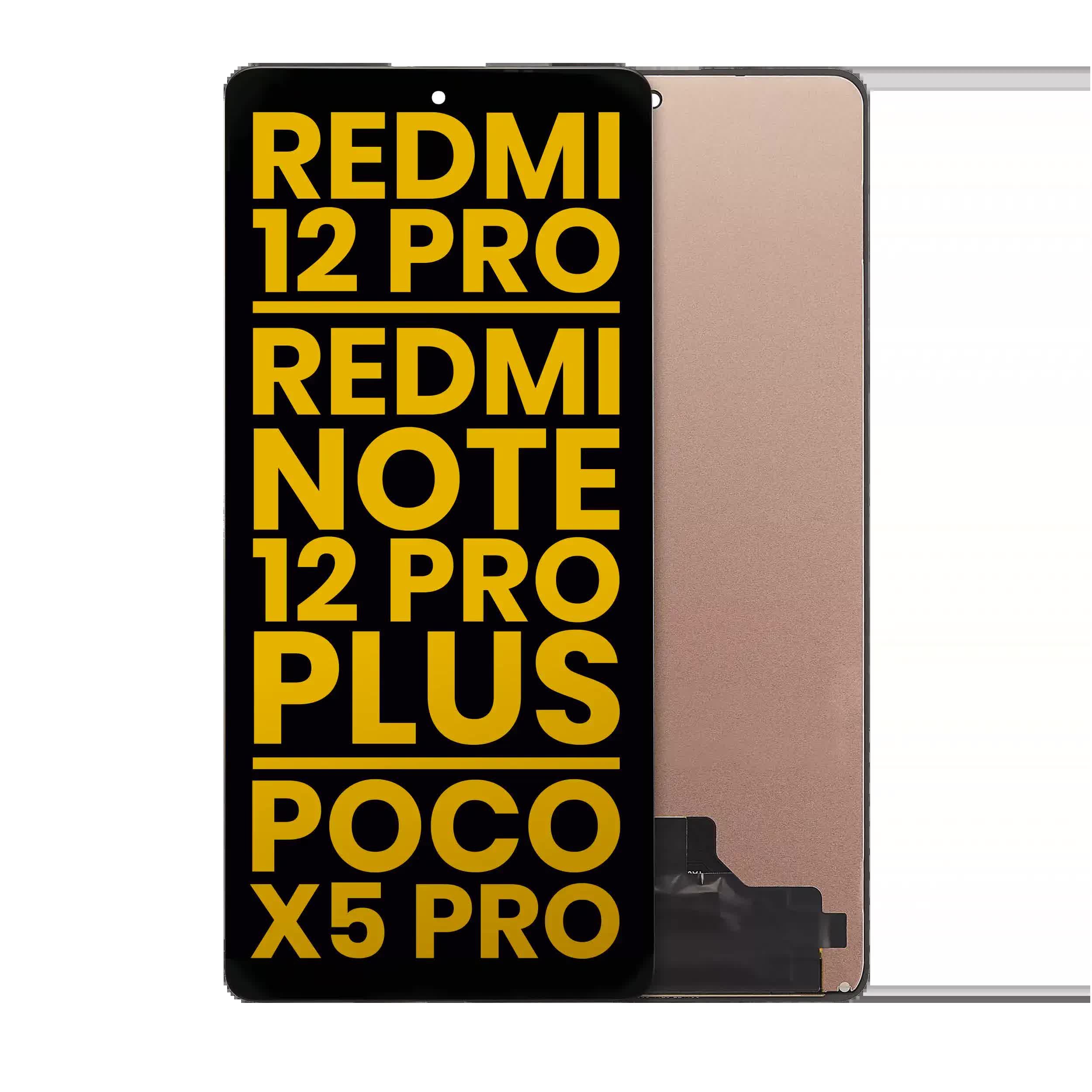 OLED Display ohne Rahmen für Xiaomi Redmi Note 12 Pro 5G / Xiaomi Redmi Note 12 Pro+ / Redmi Note 12 Pro Speed / Poco X5 Pro (professionell aufgearbeitet) (
