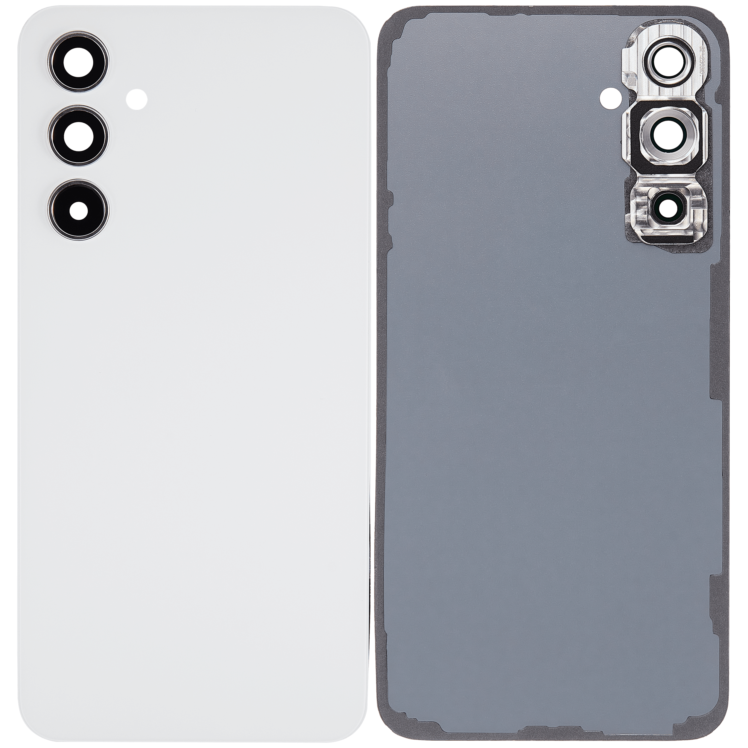 Rückdeckelglas mit Kameraglas für Samsung Galaxy A54 5G (A546 / 2023) (Aftermarket Plus) (White (Weiß)) – Bild 2