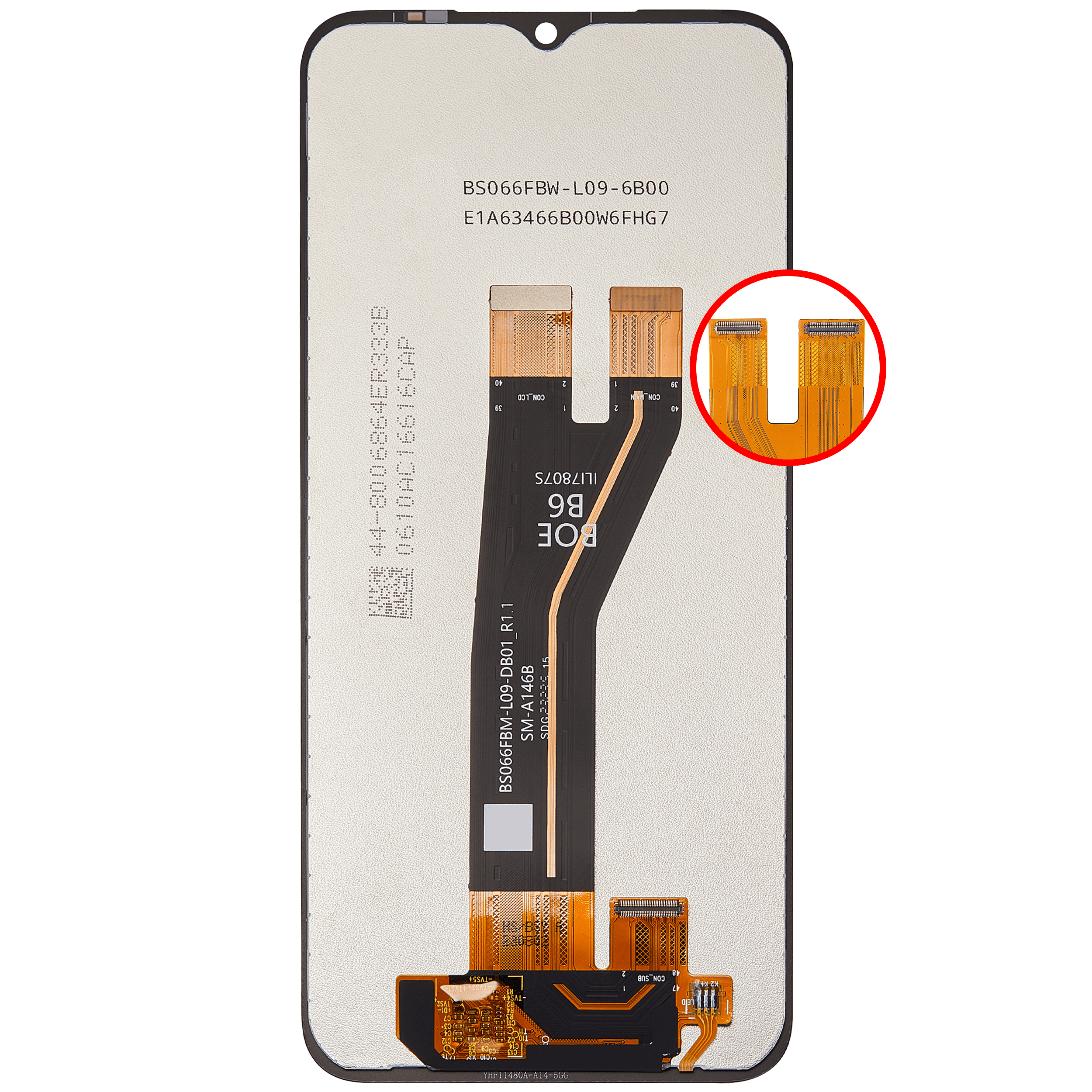 LCD Display ohne Rahmen für Samsung Galaxy A14 4G (A145F / A145M / 2023) / A14 5G (A146B / 2023) (International Version) (professionell aufgearbeitet) – Bild 4