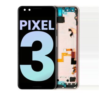 OLED Display mit Rahmen für Google Pixel 3 (Original) (Pink (Rosa))