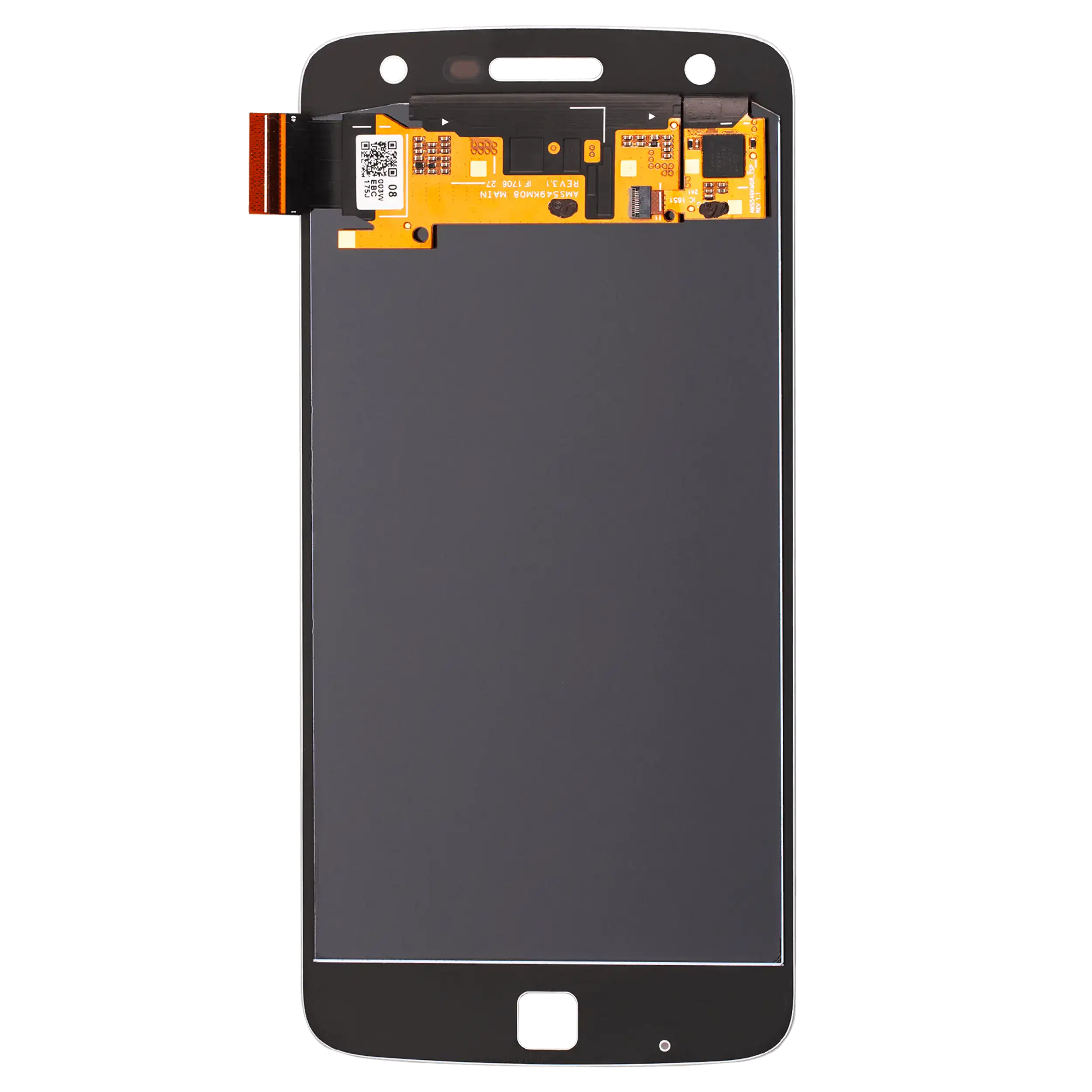 LCD Display ohne Rahmen für Motorola Moto Z Play Droid (XT1635-01 / 2016) (Original) (White (Weiß)) – Bild 4