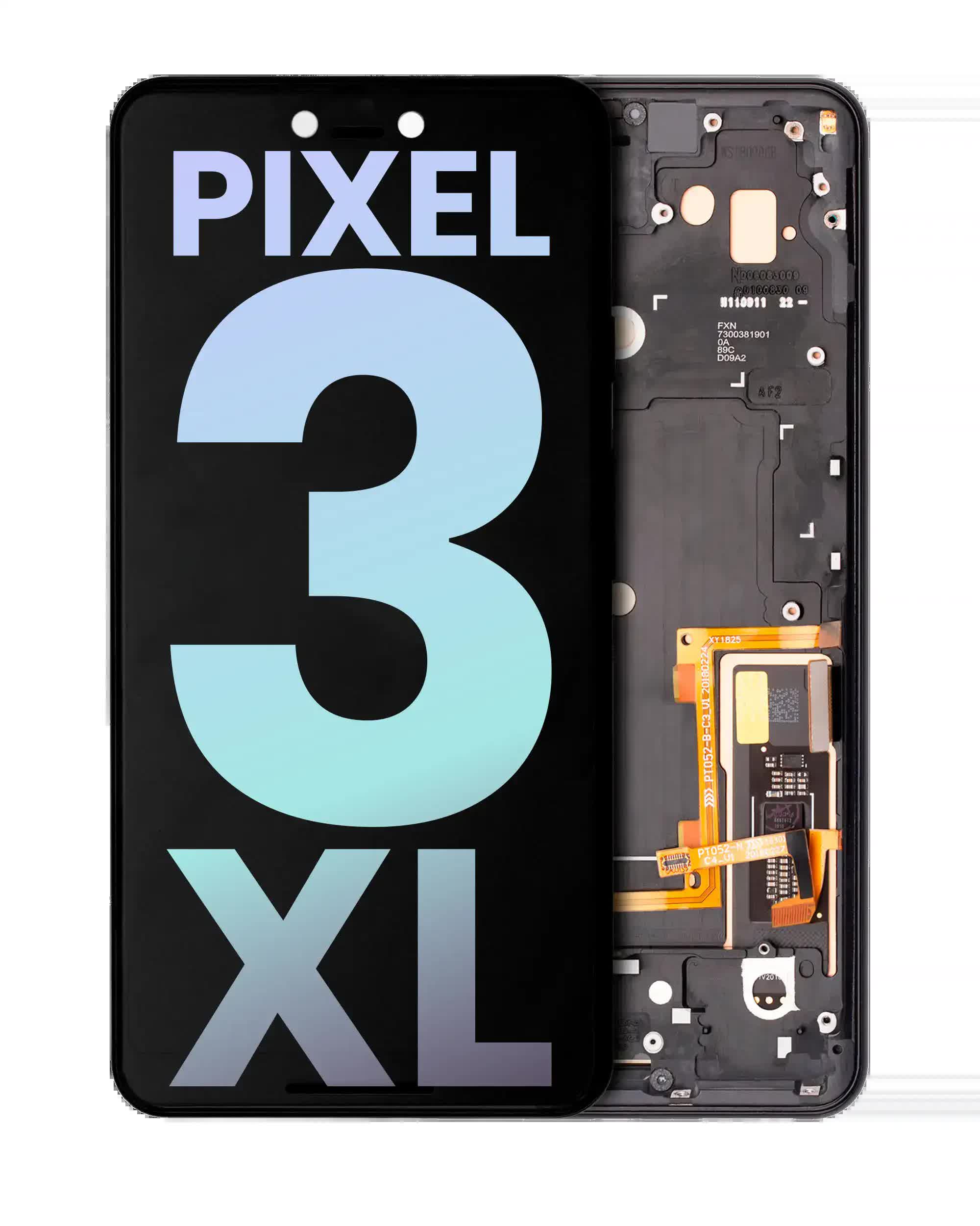 OLED Display mit Rahmen für Google Pixel 3 XL (Original) (Just Black)