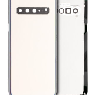 Rückdeckelglas mit Kameraglas für Samsung Galaxy S10 (Service Pack) (Crown Silver)
