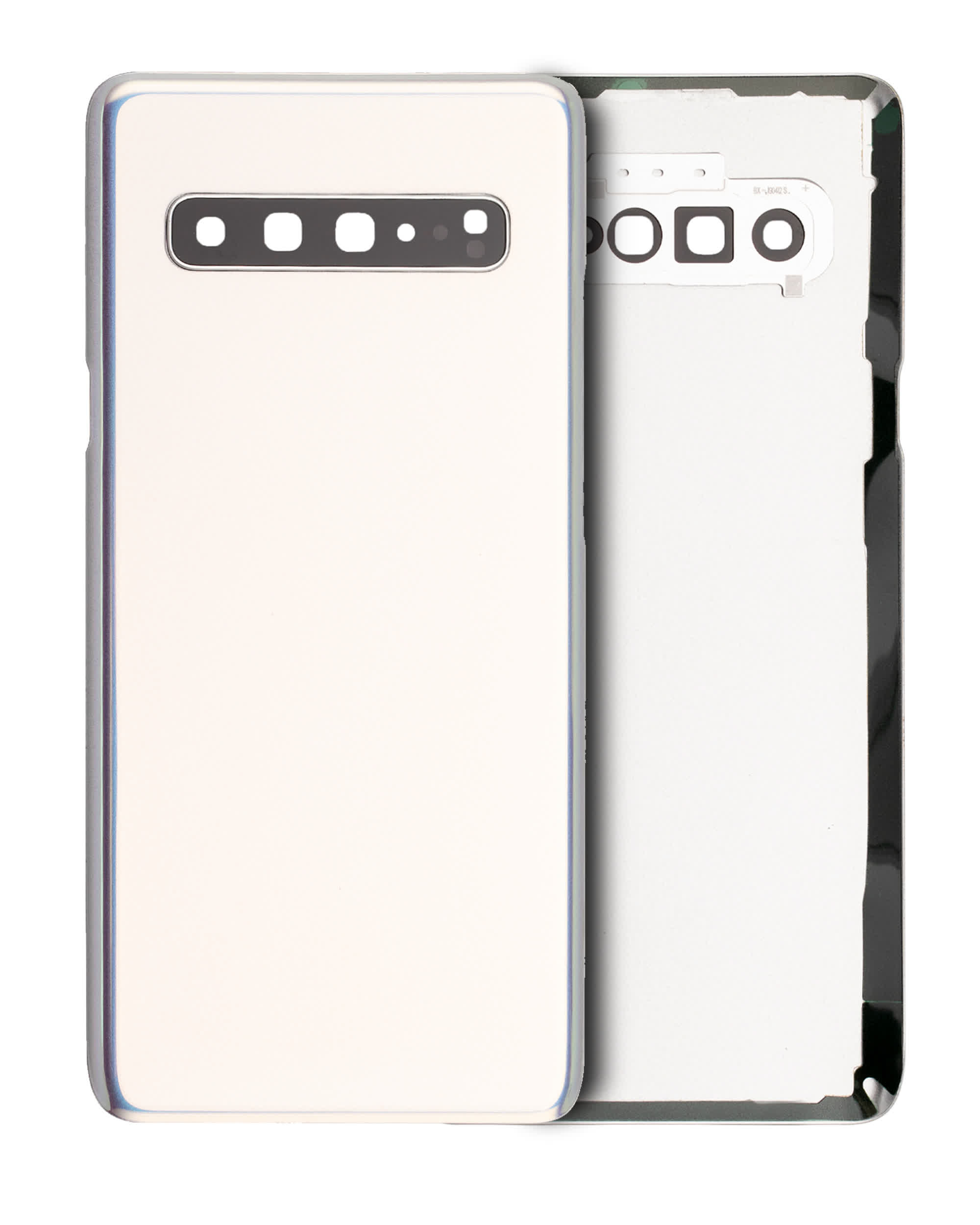 Rückdeckelglas mit Kameraglas für Samsung Galaxy S10 (Service Pack) (Crown Silver)