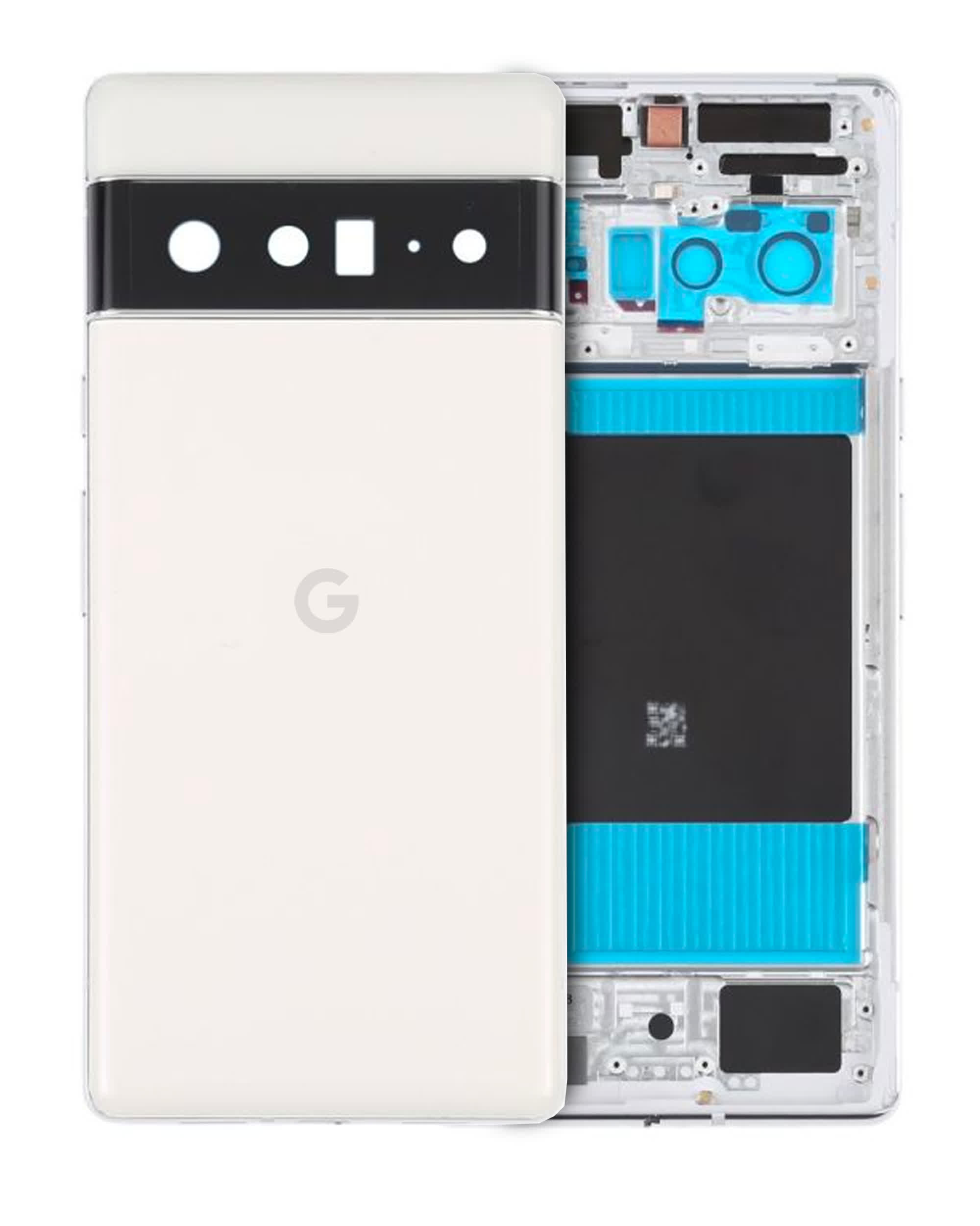 Rückgehäuse für Google Pixel 6 Pro (Original) (Cloudy White)