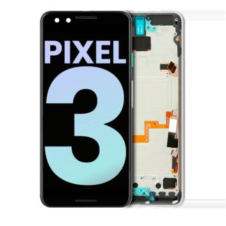 OLED Display mit Rahmen für Google Pixel 3 (Original) (Clearly White)