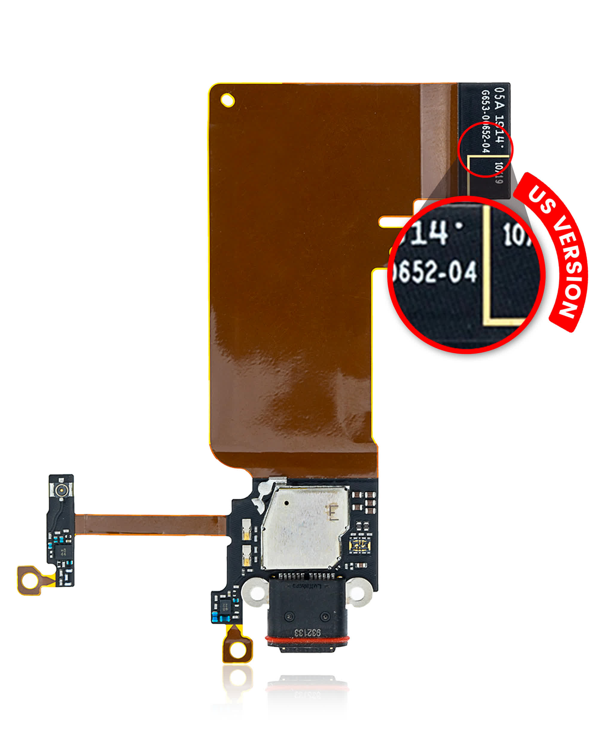 Ladebuchse mit Flexkabel für Google Pixel 4 (US-Version) (Original)