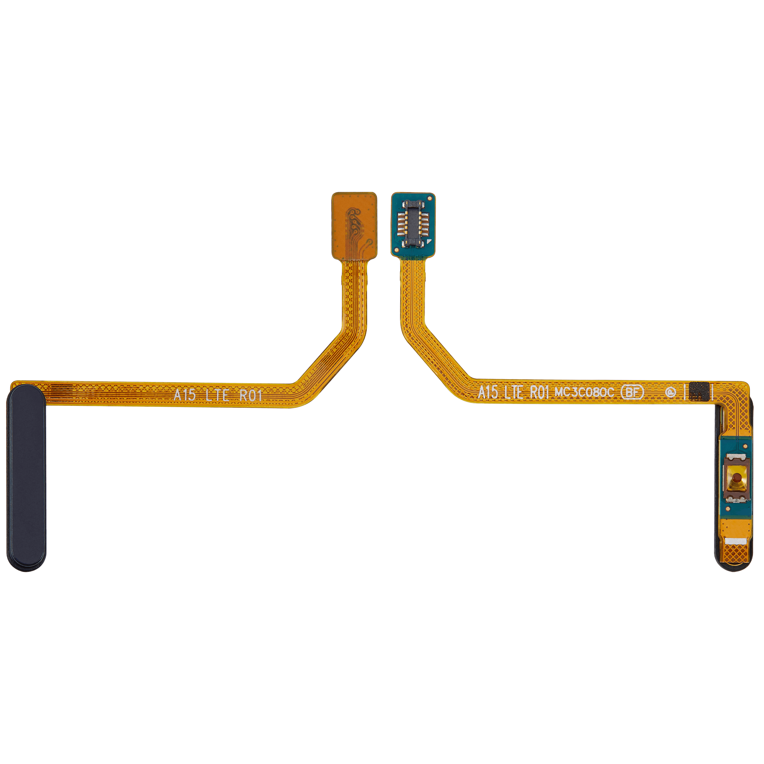 Fingerabdrucksensor mit Flexkabel für Samsung Galaxy A15 (A155 / 2023) (Brave Black) – Bild 2