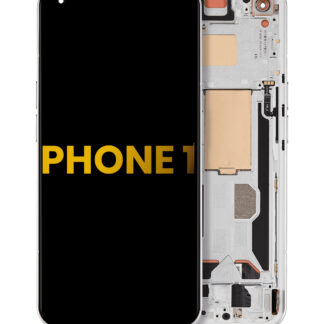 OLED Display mit Rahmen für Nothing Phone 1 (professionell aufgearbeitet) (White (Weiß))