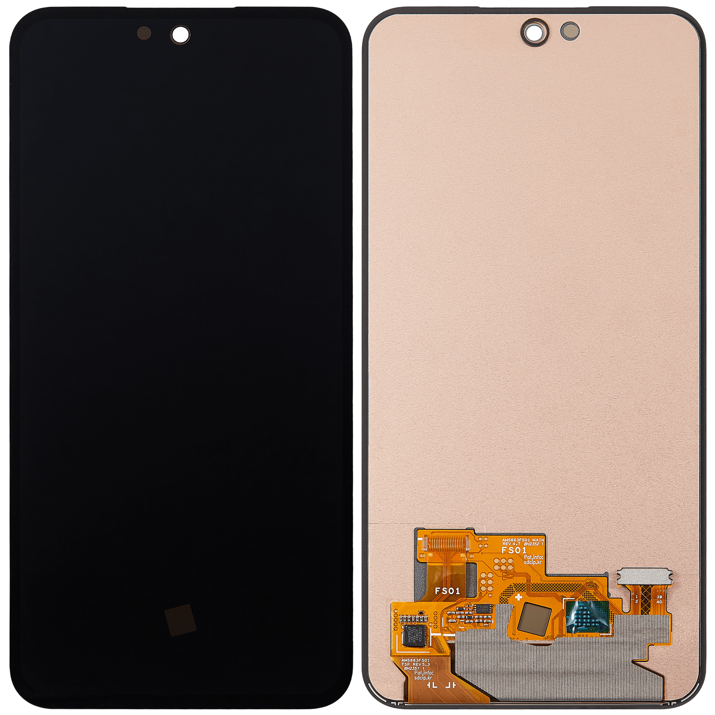 OLED Display ohne Rahmen für Samsung Galaxy A35 5G (A356 / 2024) / M35 (M356 / 2024) / A55 (A556 / 2024) (professionell aufgearbeitet) – Bild 2