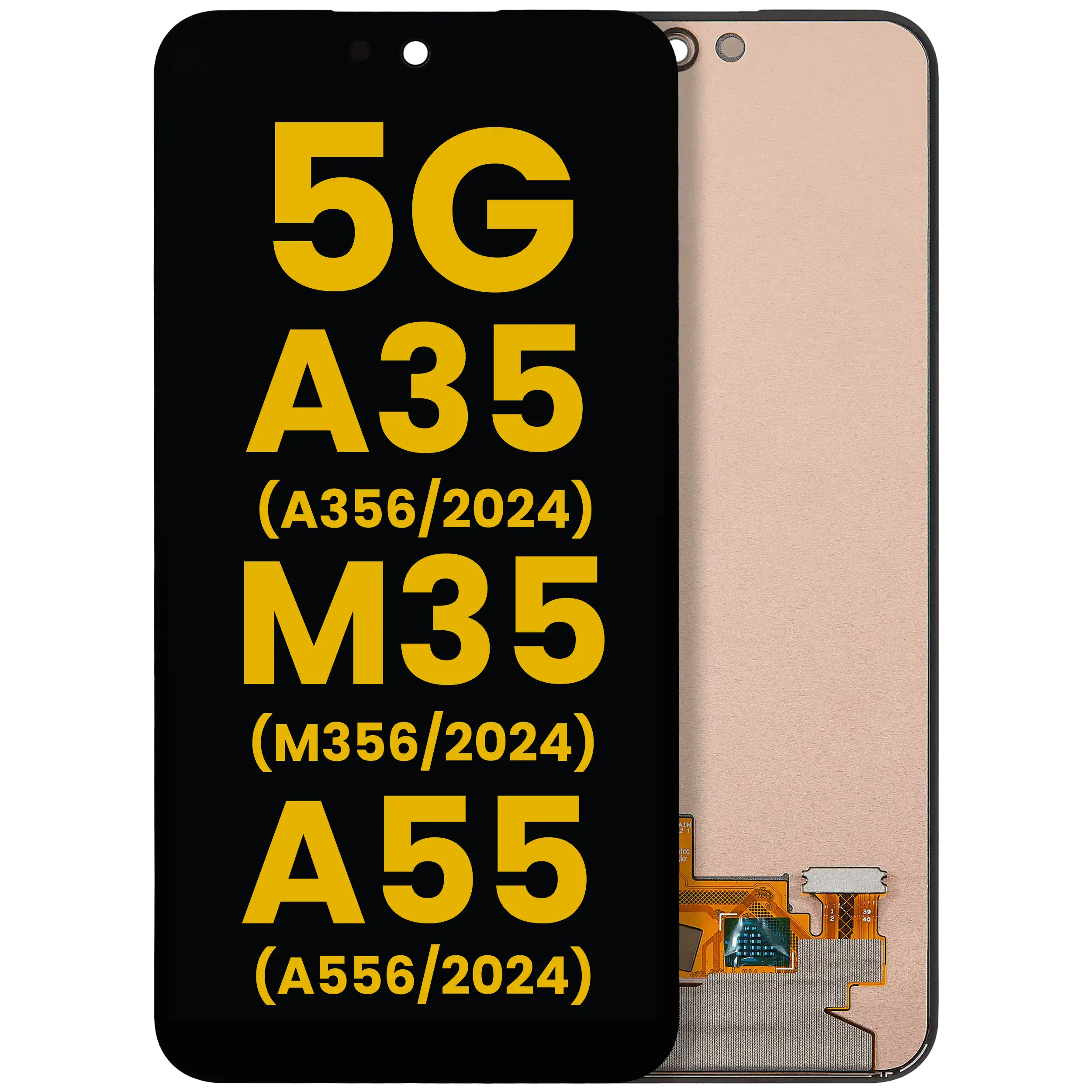 OLED Display ohne Rahmen für Samsung Galaxy A35 5G (A356 / 2024) / M35 (M356 / 2024) / A55 (A556 / 2024) (professionell aufgearbeitet) – Bild 3