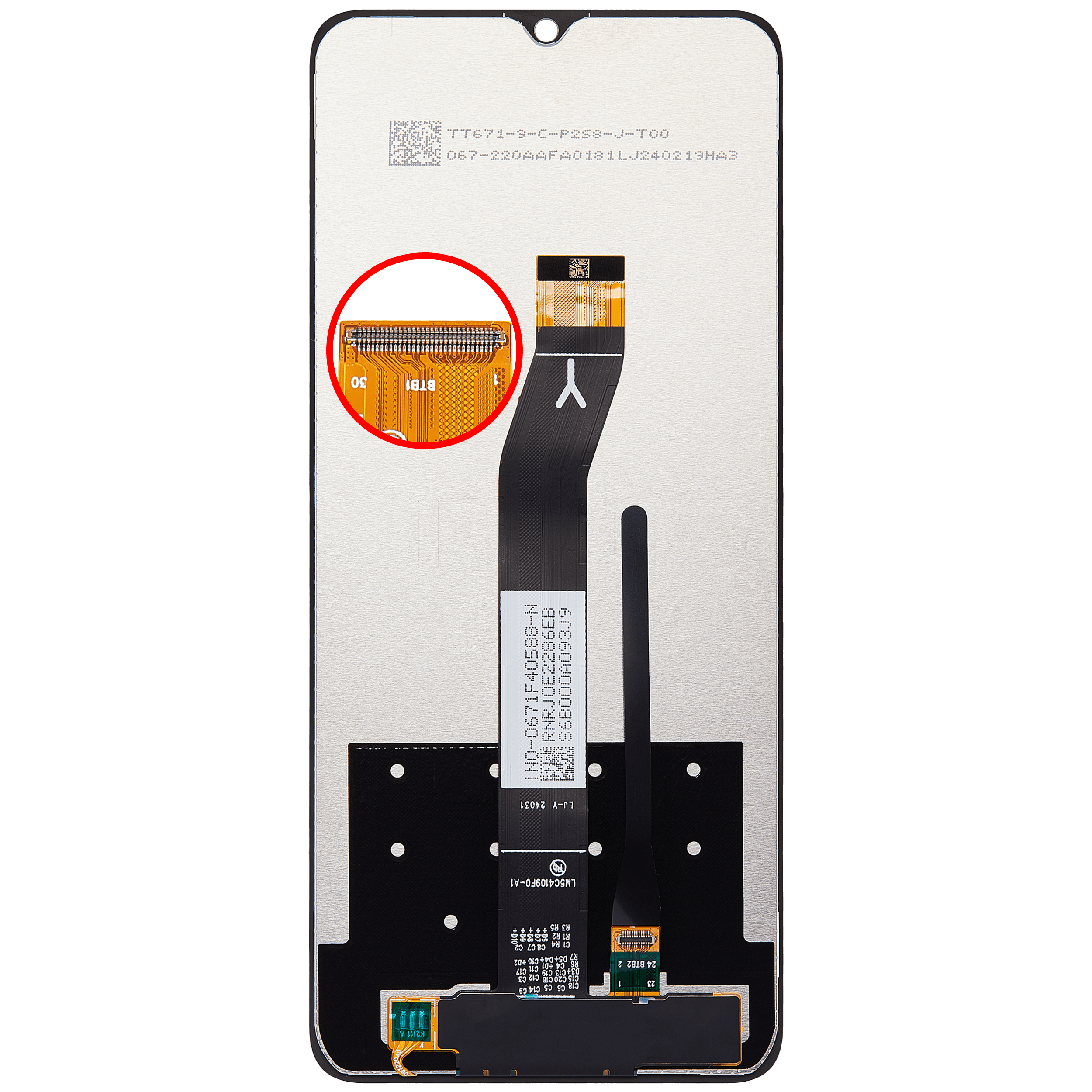 LCD Display ohne Rahmen für Xiaomi Redmi A3 / A3x / Poco C61 (professionell aufgearbeitet) – Bild 4