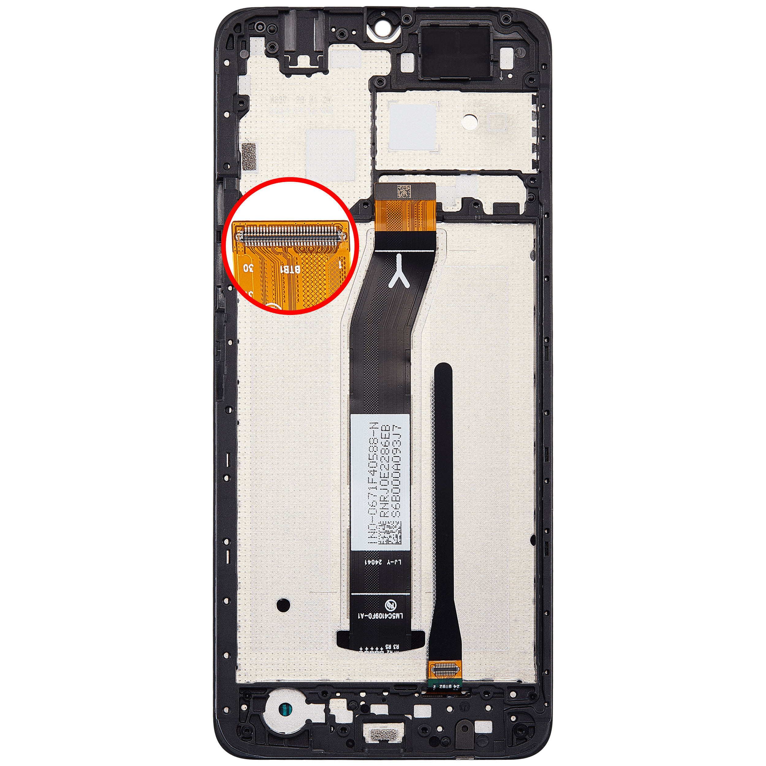 LCD Display mit Rahmen für Xiaomi Redmi A3 / A3x / Poco C61 (professionell aufgearbeitet) – Bild 4