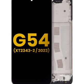 LCD Display mit Rahmen für Moto G54 (XT2343 / 2023) (professionell aufgearbeitet)