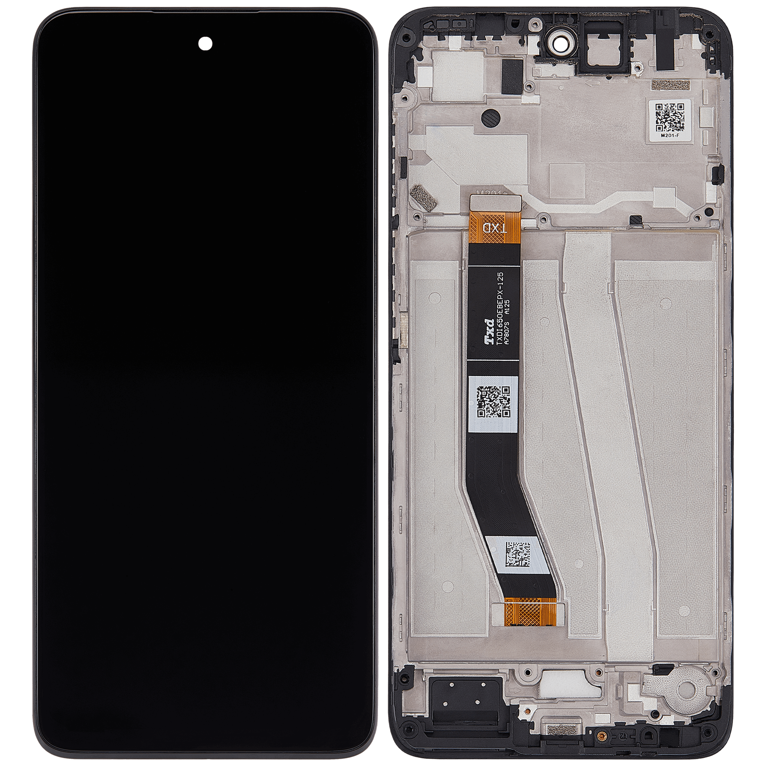 LCD Display mit Rahmen für Motorola Moto G14 (XT2341 / 2023) (professionell aufgearbeitet) – Bild 2