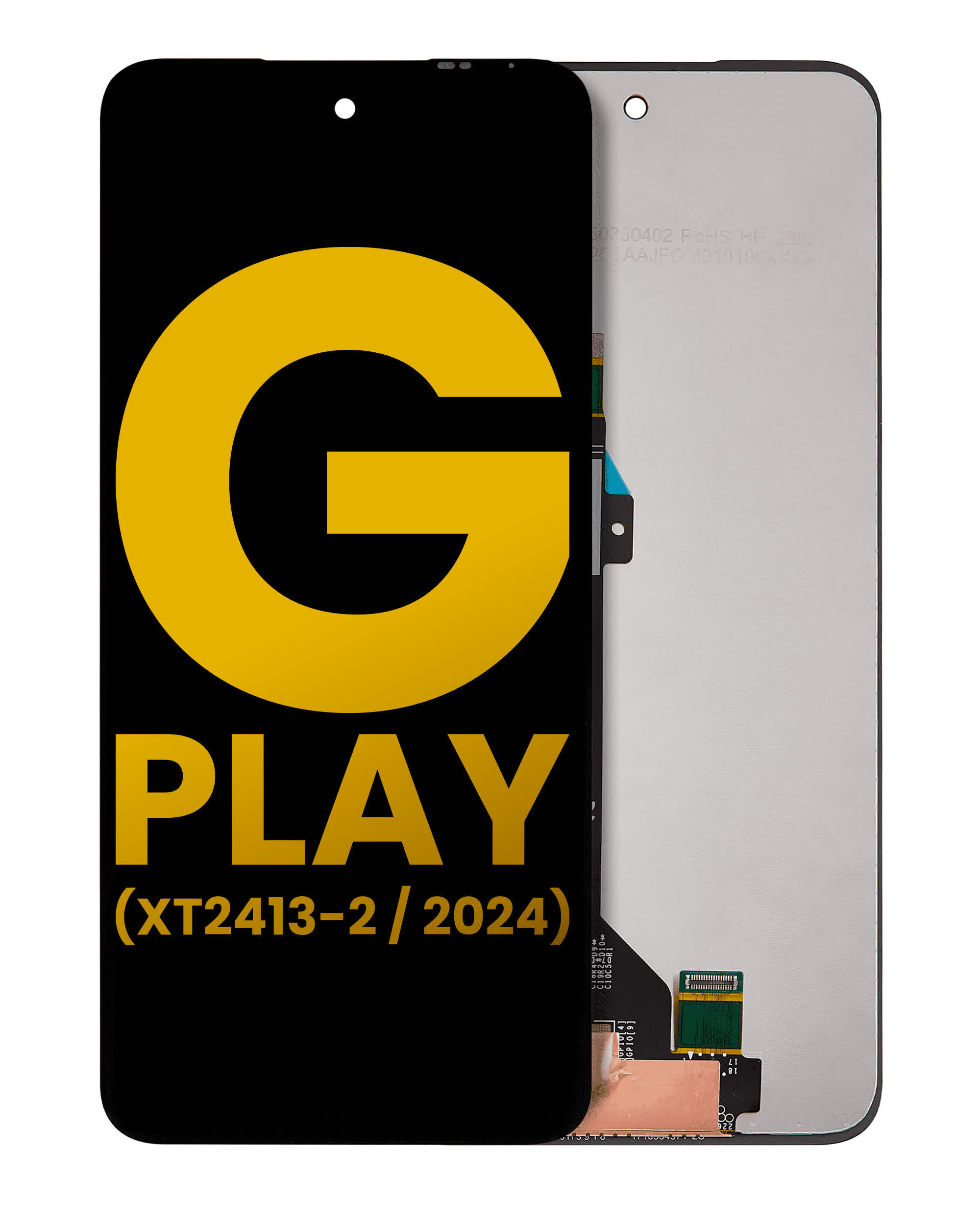 LCD Display ohne Rahmen für Motorola Moto G Play (XT2413 / 2024) (professionell aufgearbeitet)