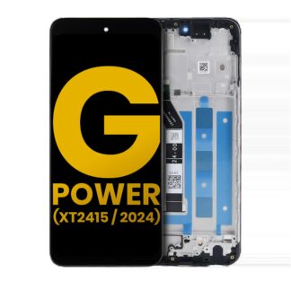 LCD Display mit Rahmen für Motorola Moto G Power 5G (XT2415 / 2024) (professionell aufgearbeitet)