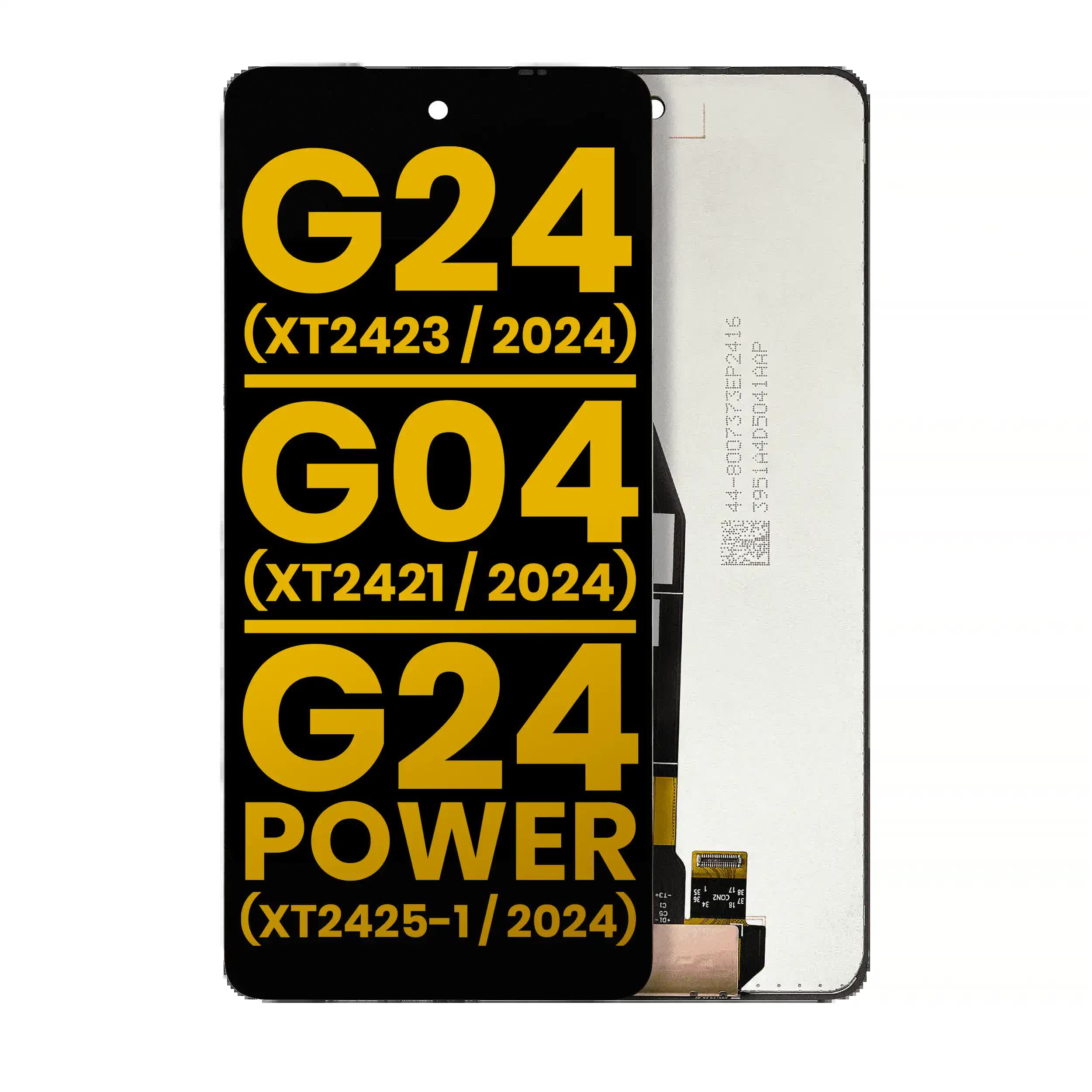 LCD Display ohne Rahmen für Motorola Moto G24 (XT2423 / 2024) / G04 (XT2421 / 2024) / G24 Power (XT2425-1 / 2024) / G04S (XT2421-8) / E14 (XT2421-1