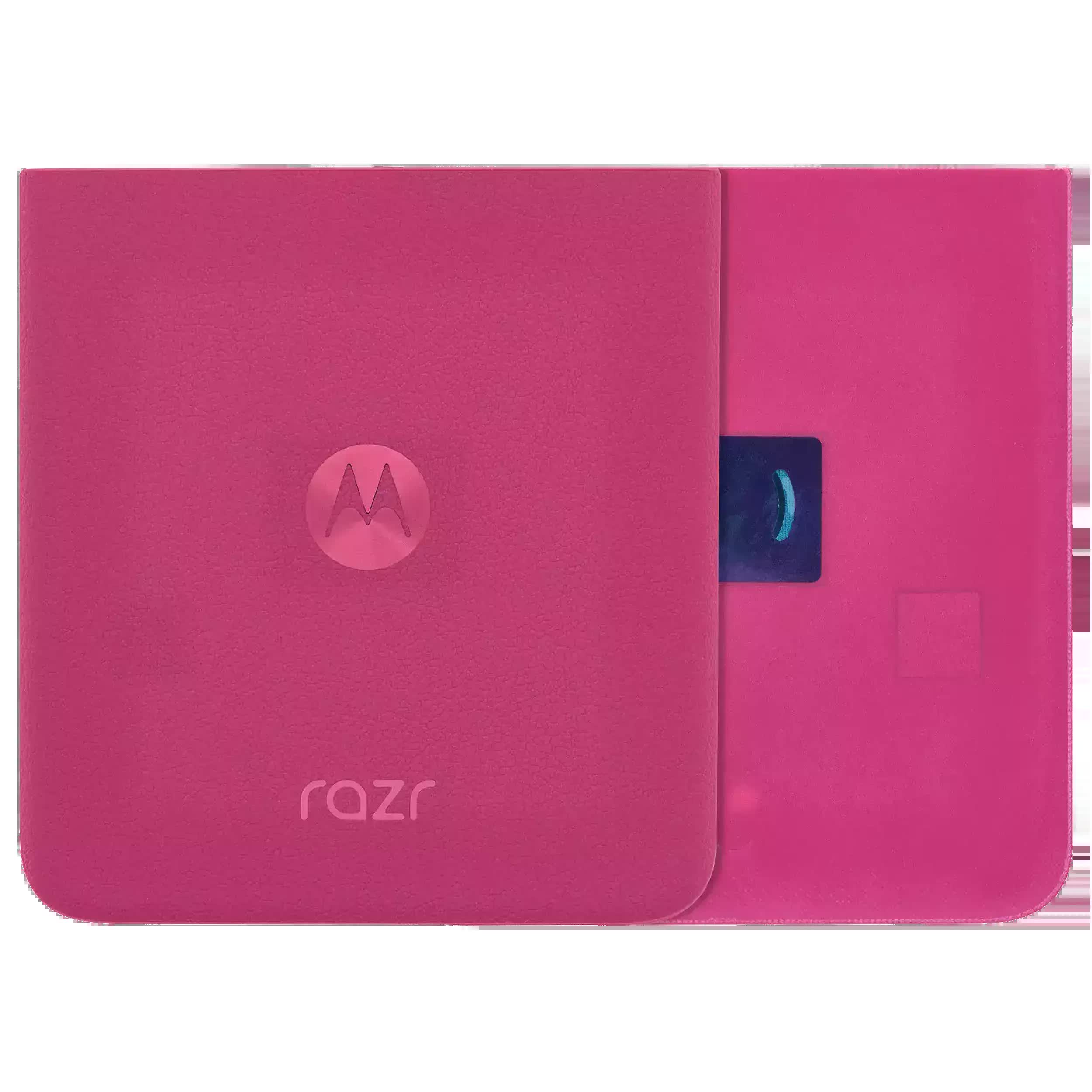 Rückdeckelglas für Motorola Razr Plus / Razr 50 Ultra (XT2451 / 2024) / Razr Plus 2025 (XT2557 / 2025) (Original) (Hot Pink)