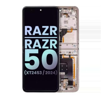Main OLED Display für Motorola Razr / Razr 50 (XT2453 / 2024) (Original) (Beach Sand)