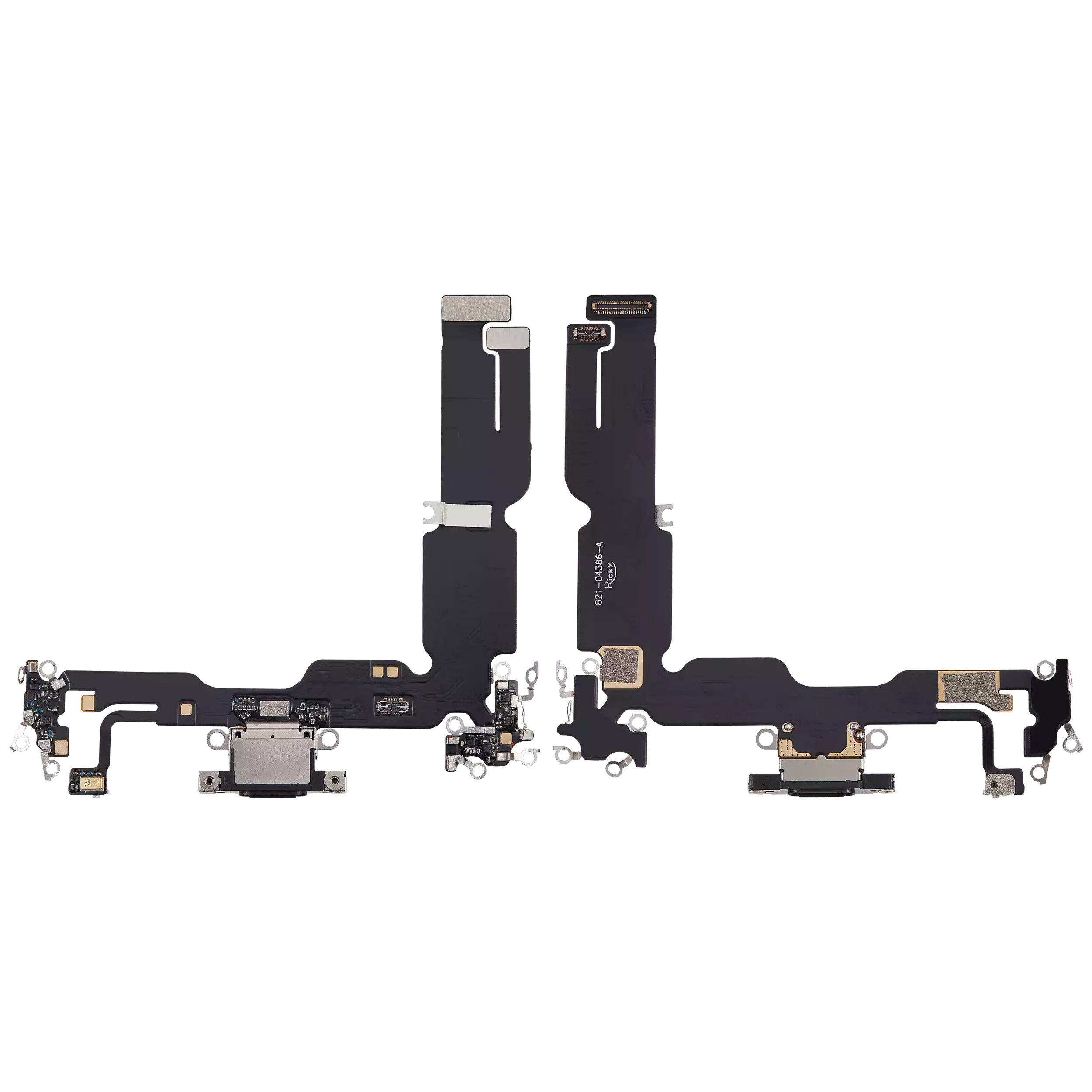 Ladebuchse Flexkabel für iPhone 15 Plus (Aftermarket Plus) (Black (Schwarz)) – Bild 2