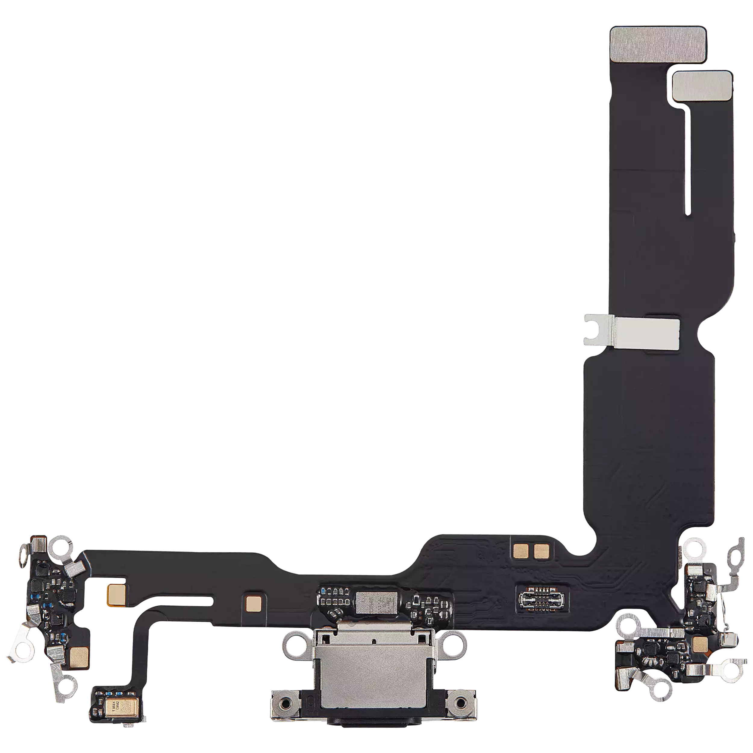 Ladebuchse Flexkabel für iPhone 15 Plus (Aftermarket Plus) (Black (Schwarz)) – Bild 3