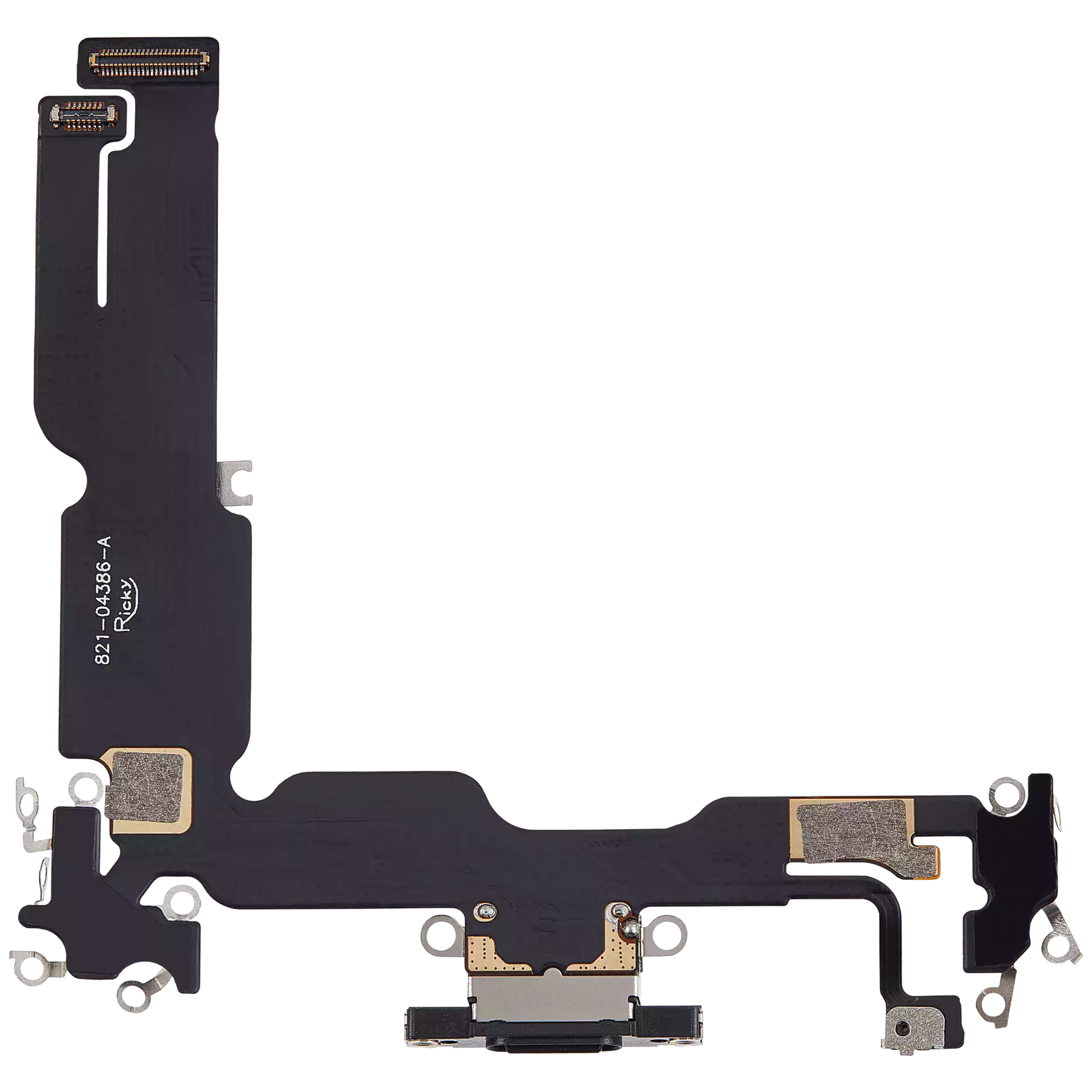 Ladebuchse Flexkabel für iPhone 15 Plus (Aftermarket Plus) (Black (Schwarz)) – Bild 4